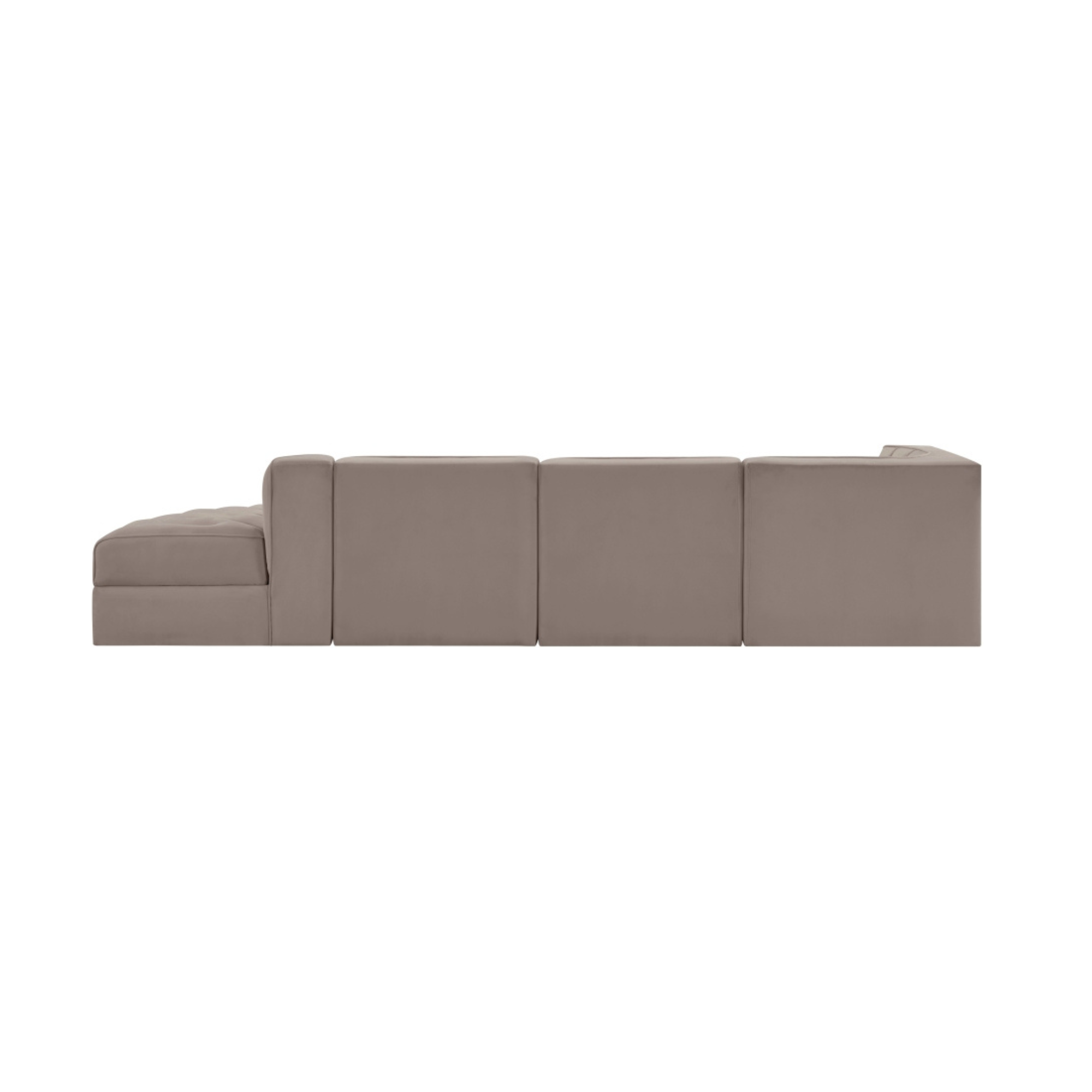 Rummia Velvet 3pc Modular Sofa