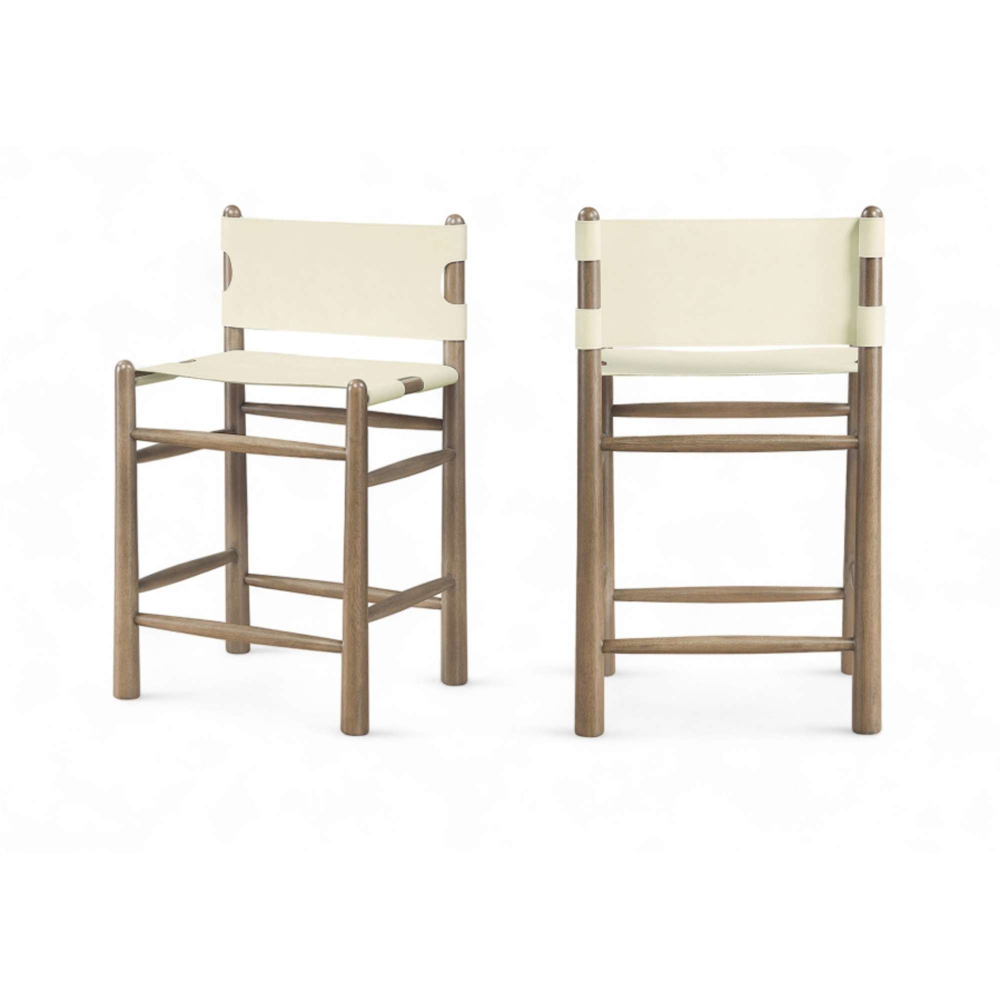 Alma Leather Counter Stool-Bar + Counter Stools-StyleMeGHD