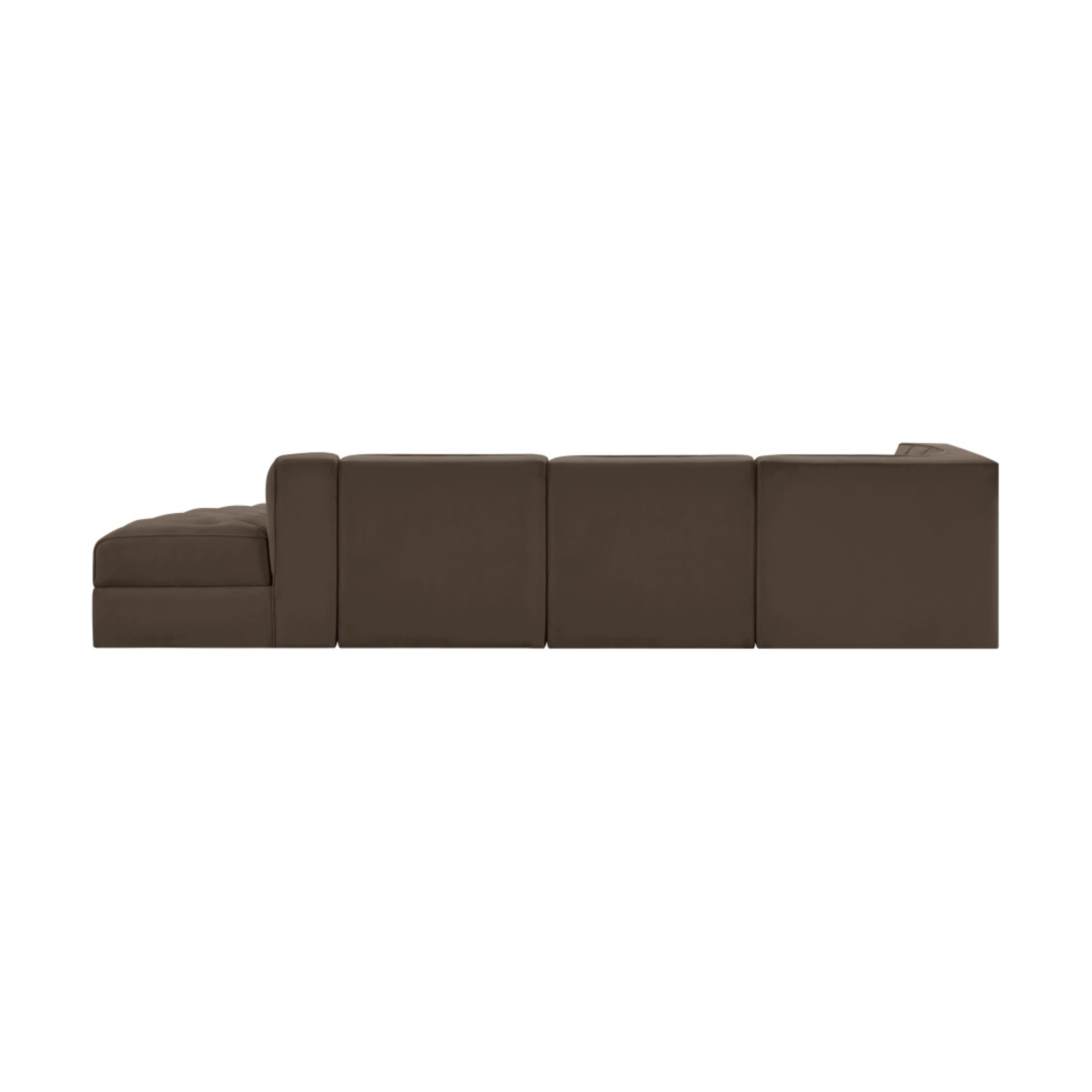 Rumina Velvet 4pc Modular Sectional