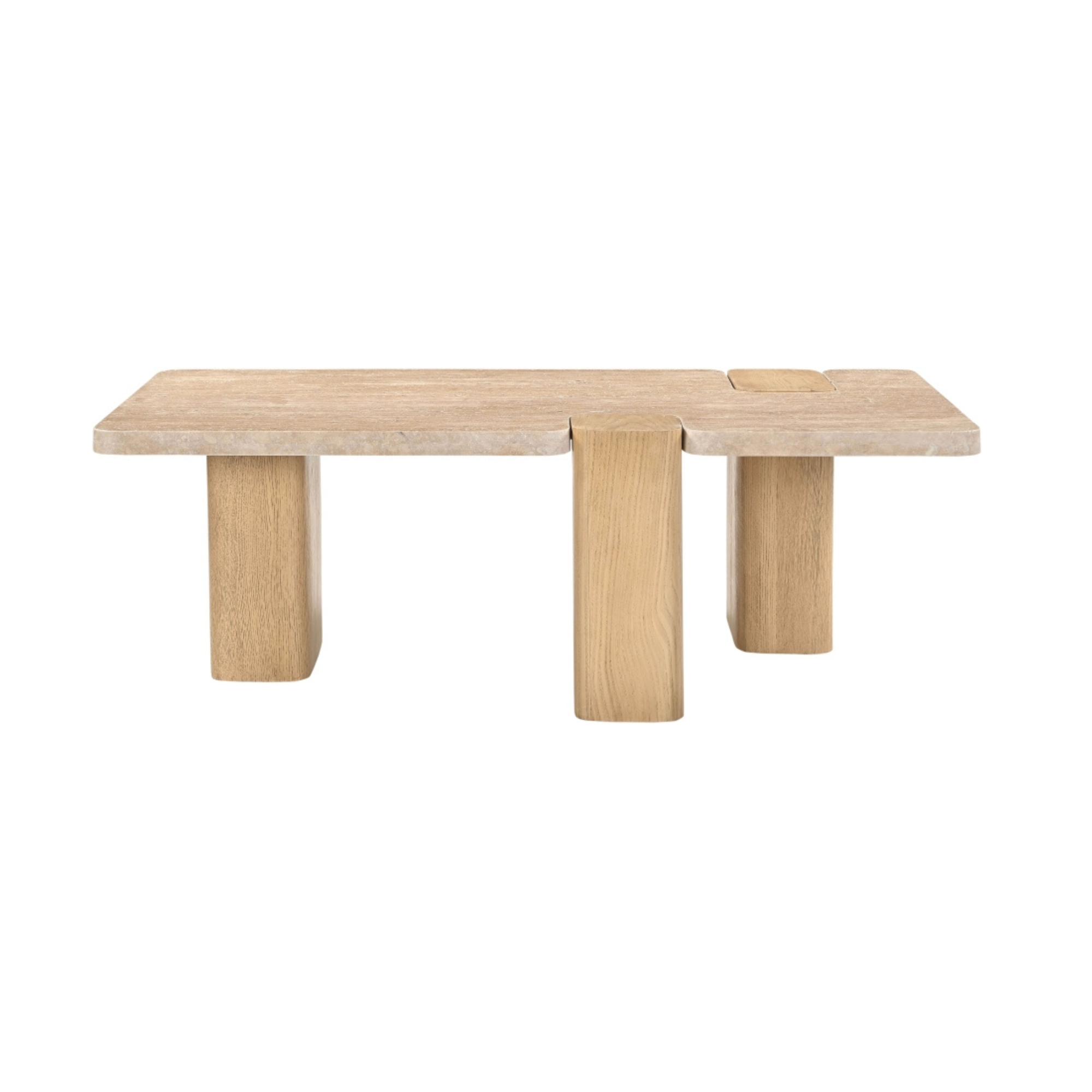 Mirea Travertine Coffee Table