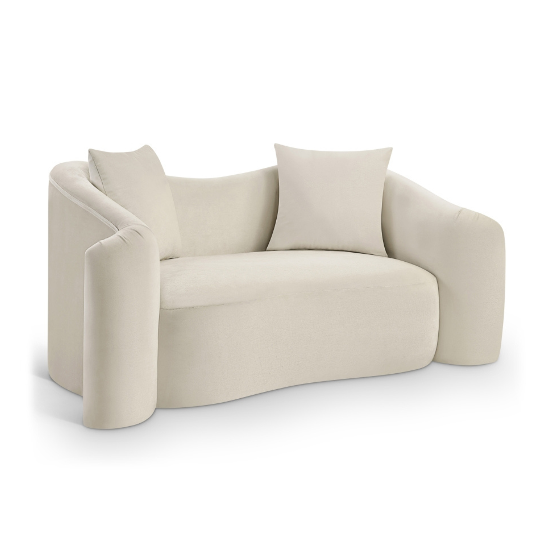 Daston Velvet Loveseat