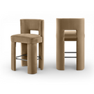 Zylo Velvet Bar Stool, Set of 2