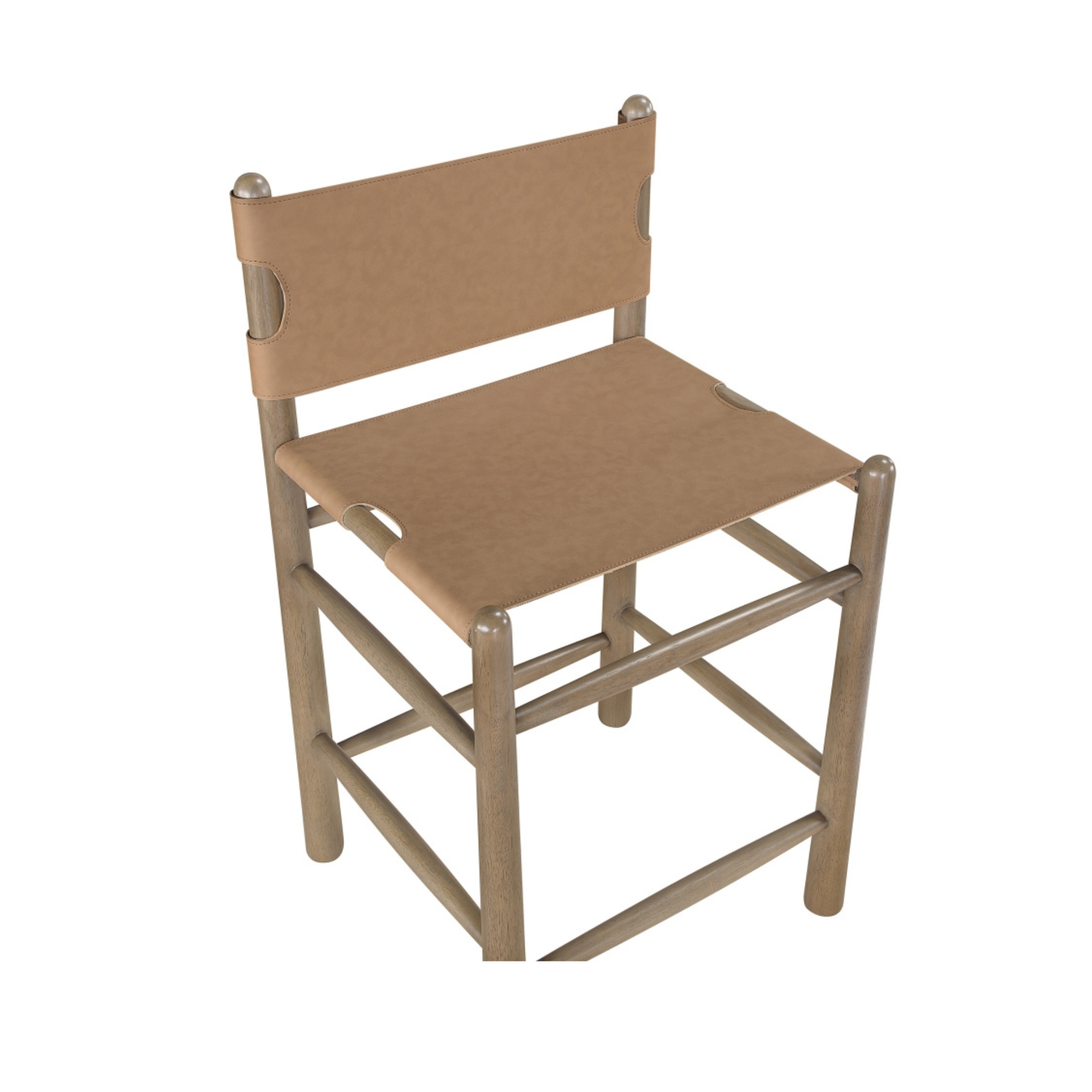 Alma Leather Counter Stool