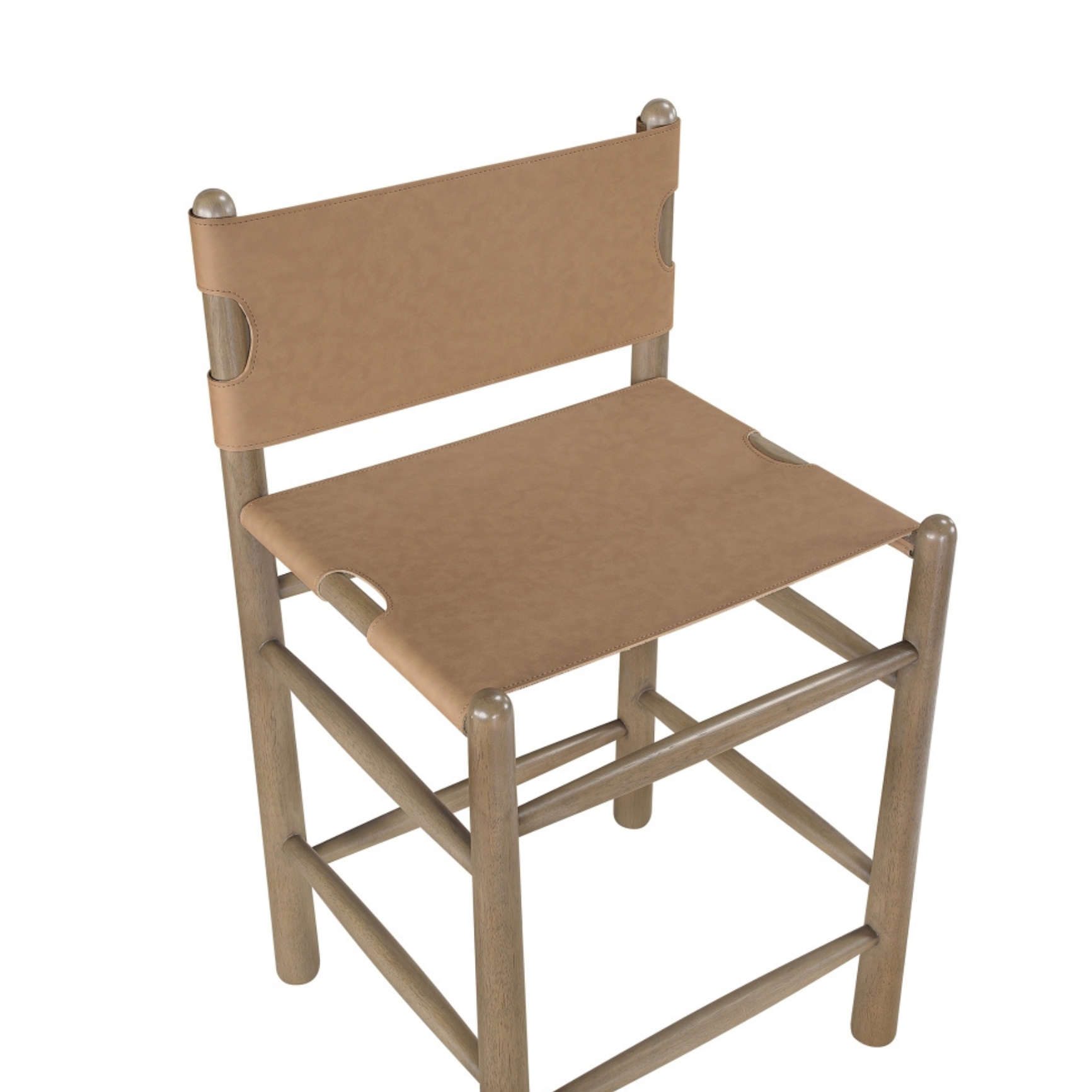 Alma Leather Counter Stool-Bar + Counter Stools-StyleMeGHD