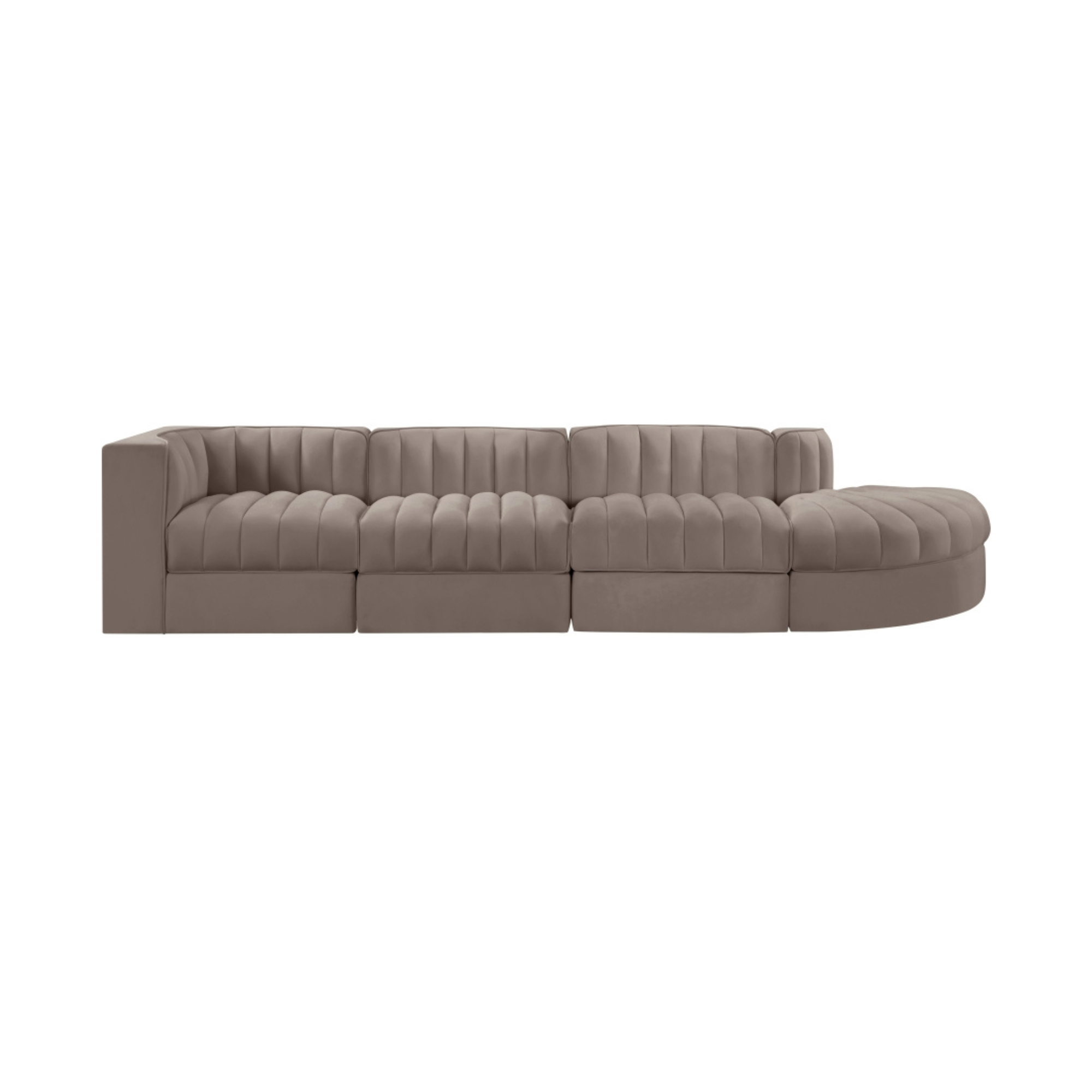 Rummia Velvet 3pc Modular Sofa
