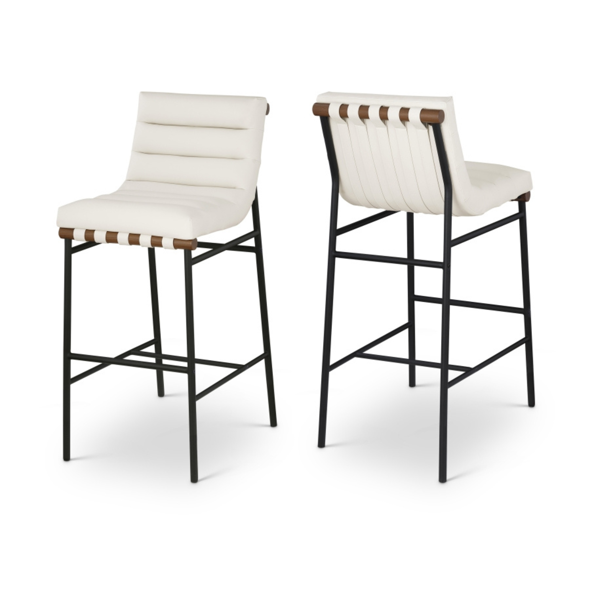 Rhea Leather Bar Stool-Bar + Counter Stools-StyleMeGHD