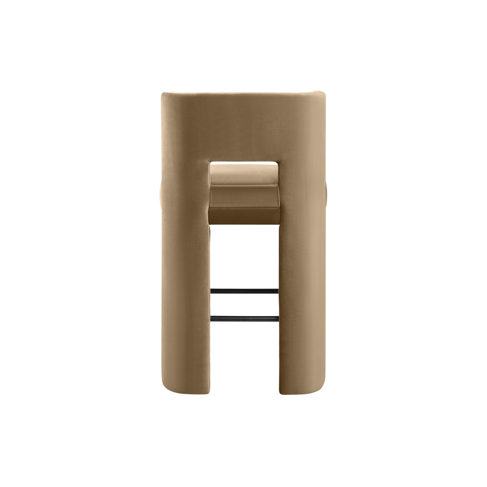 Zylo Velvet Bar Stool, Set of 2