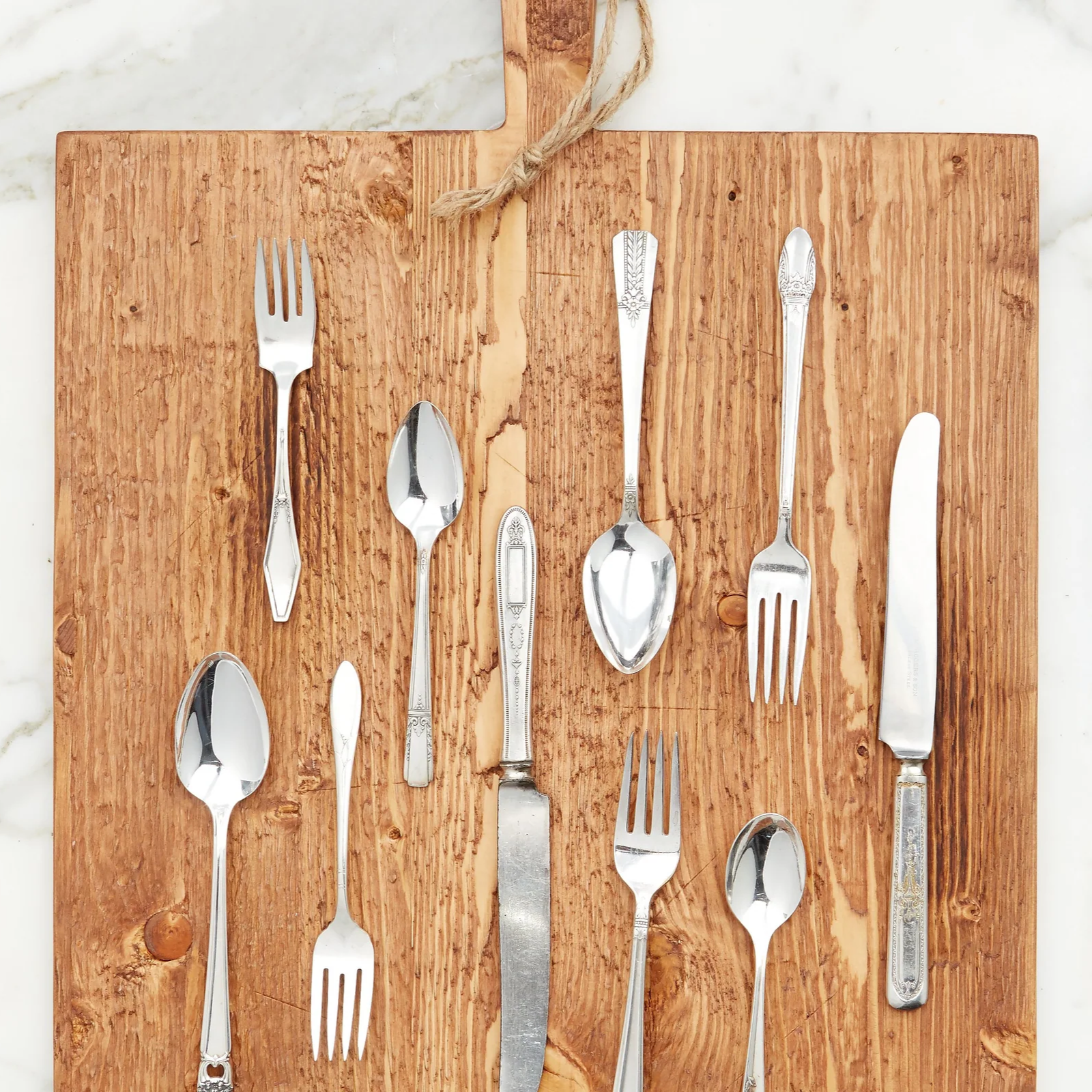 Found Silver Plate Flatware, Set of 5