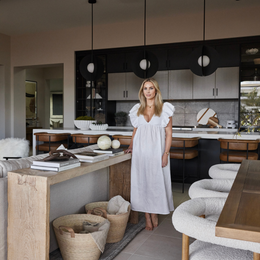 Vintage Waterfall Console