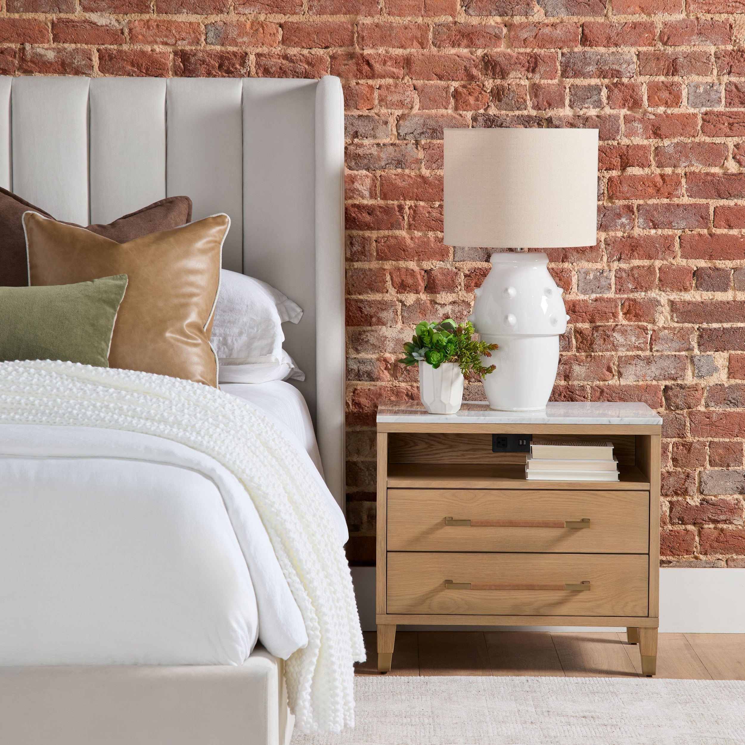 Connor 2-Drawer Nightstand-Nightstands-StyleMeGHD