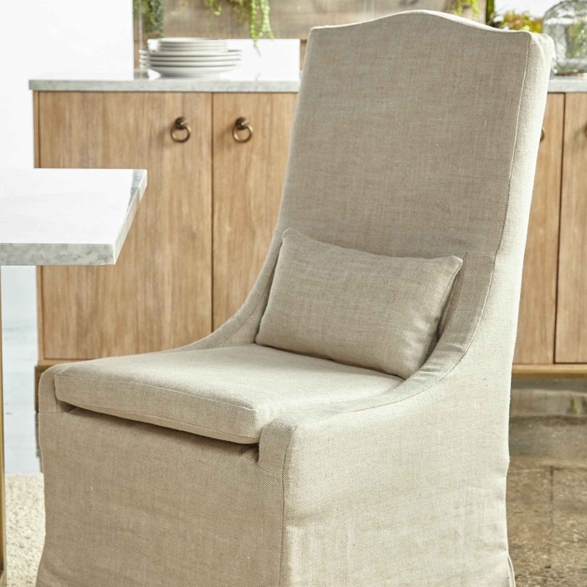 Colette Slipcover Dining Chair, Set of 2-Dining Chairs-StyleMeGHD