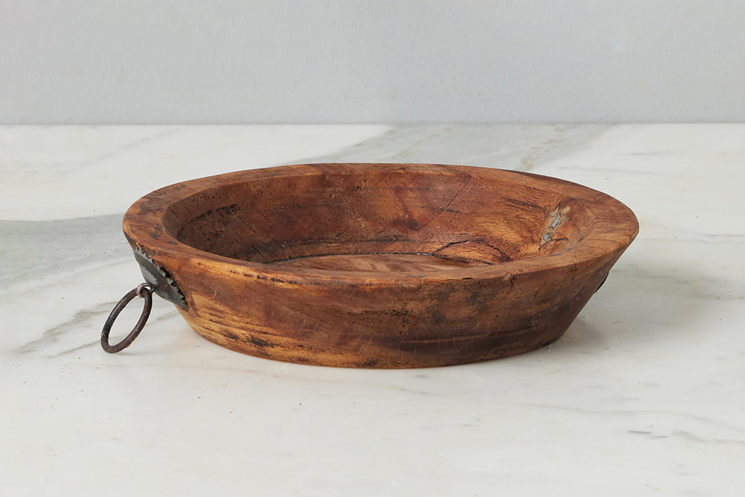 Aura Small Vintage Wood Bowl