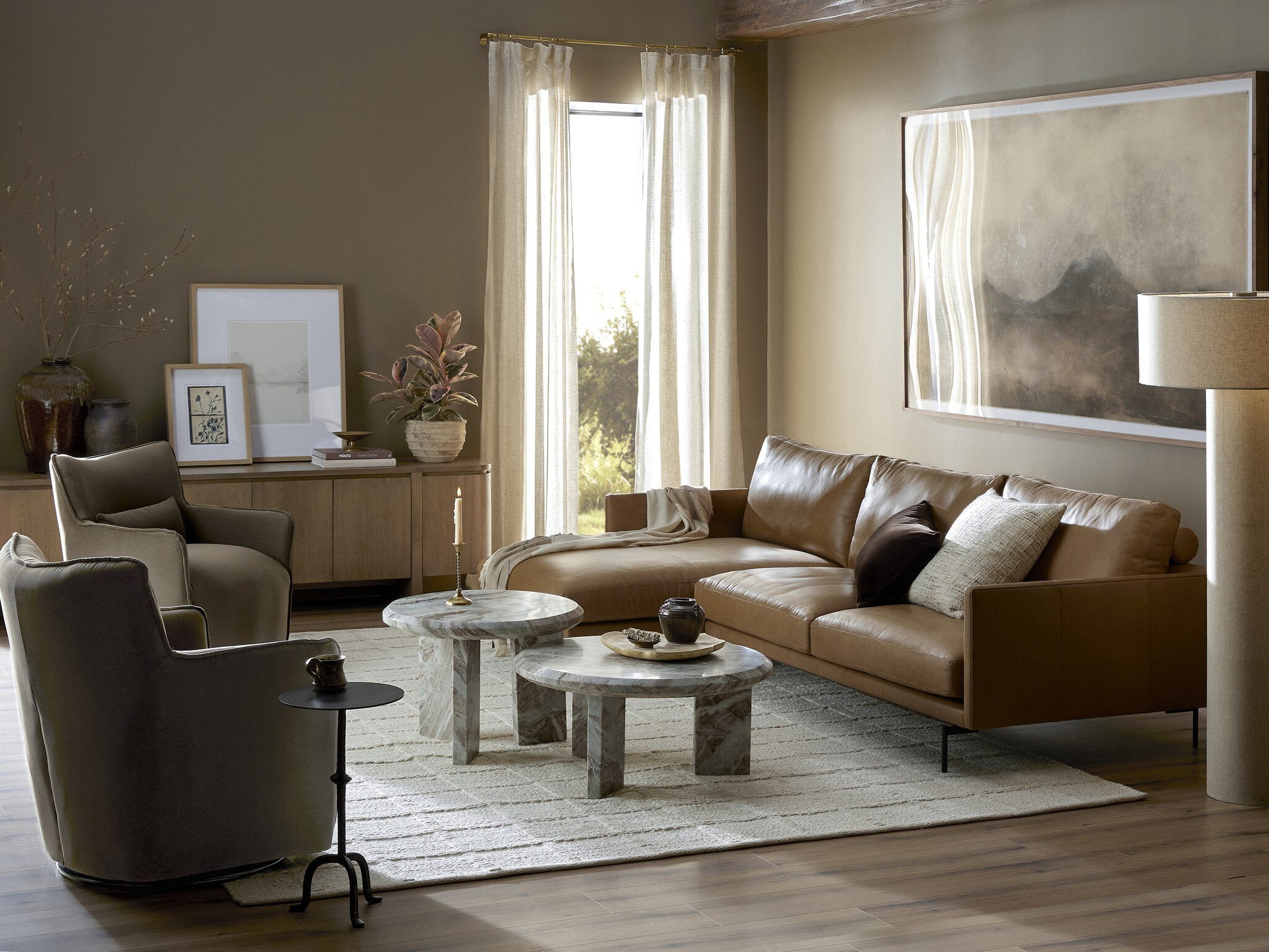 Zuri Oval Ottoman