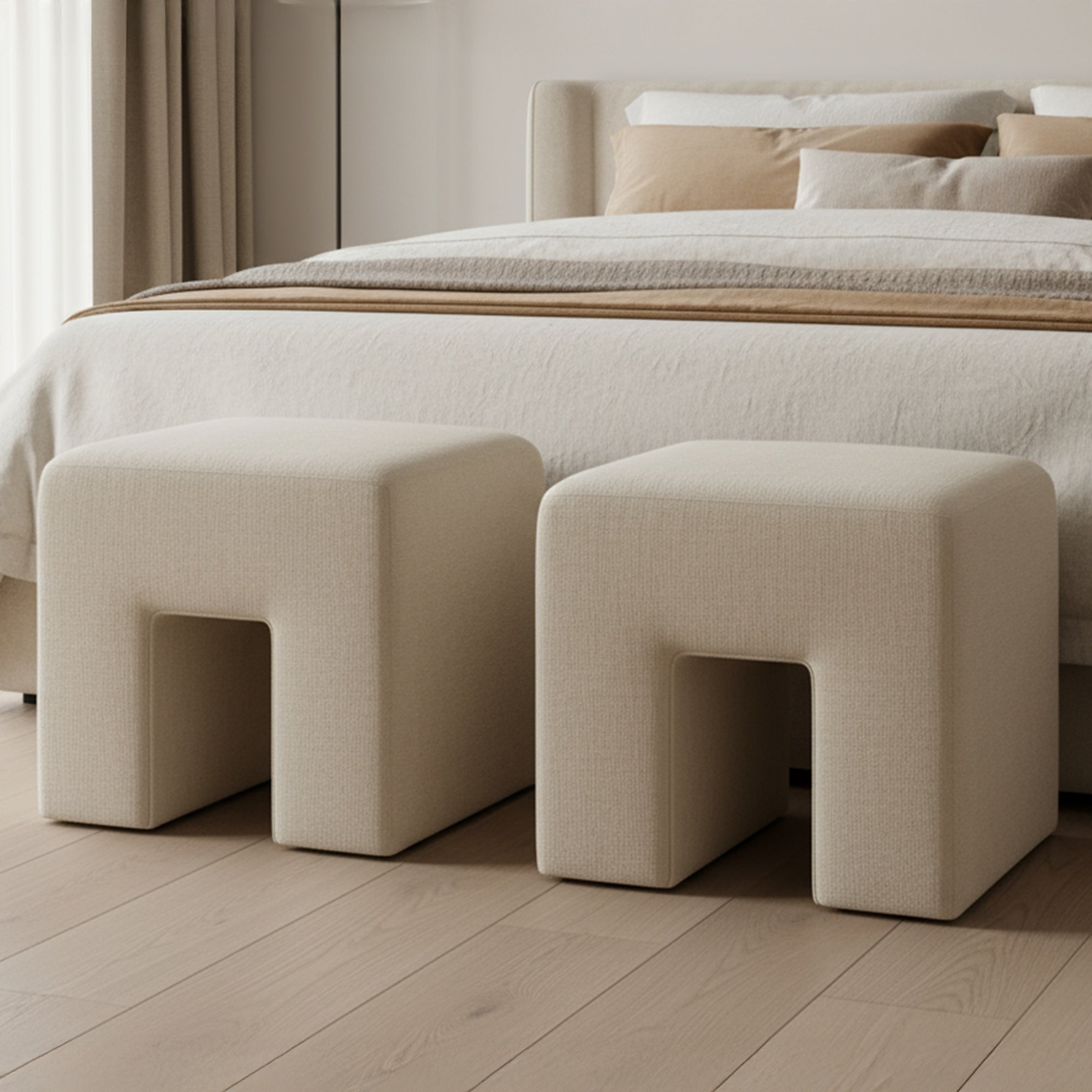 Aida Stool-Ottomans, Benches + Poufs-StyleMeGHD