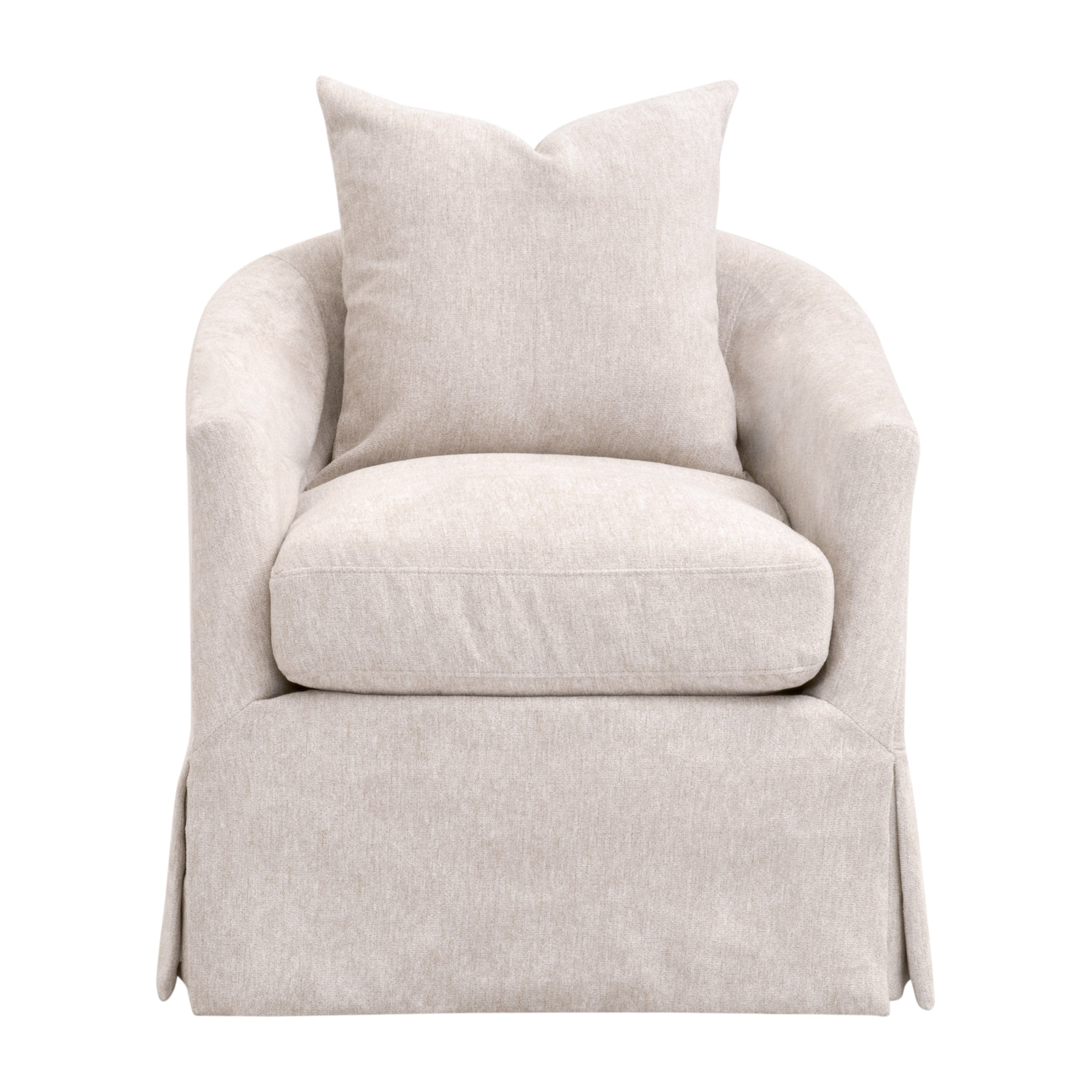 Florence Slipcover Swivel Chair-Chairs-StyleMeGHD