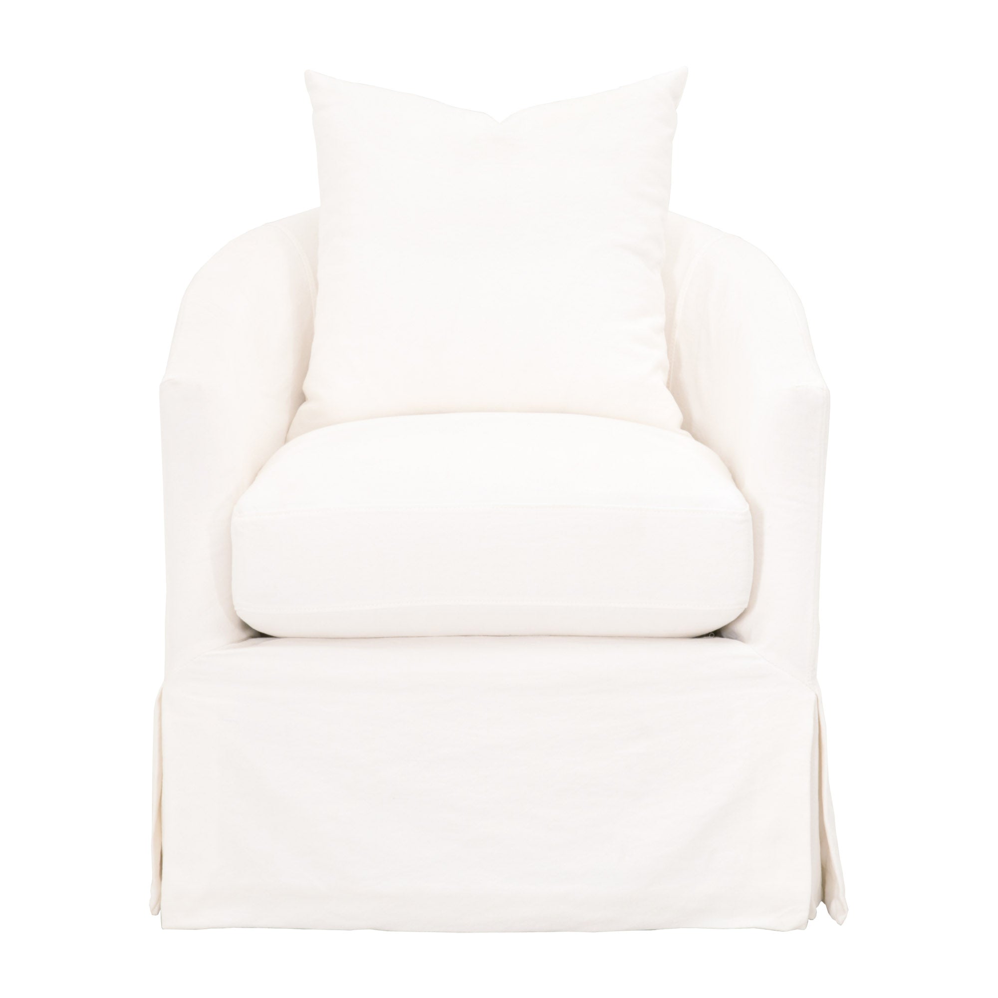 Florence Slipcover Swivel Chair-Chairs-StyleMeGHD