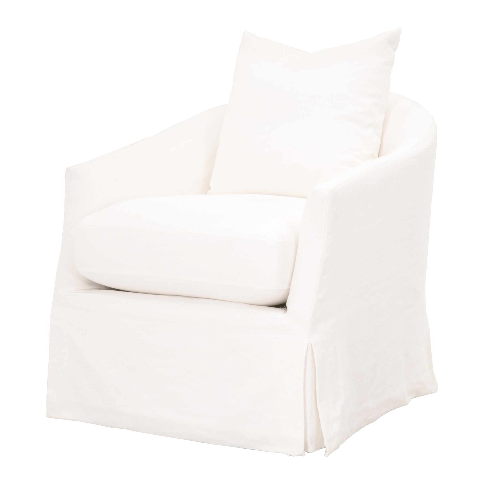 Florence Slipcover Swivel Chair-Chairs-StyleMeGHD