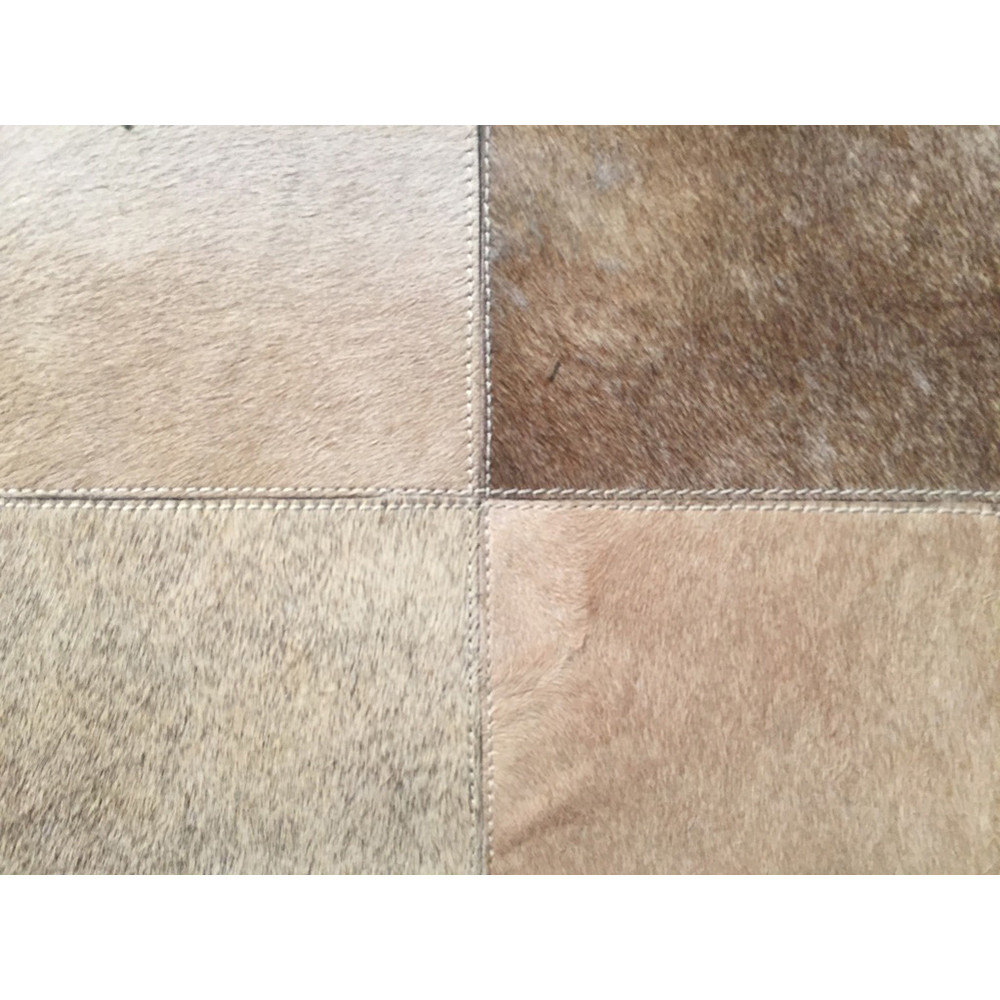 Frosted Hide Ottoman-Coffee Tables-StyleMeGHD