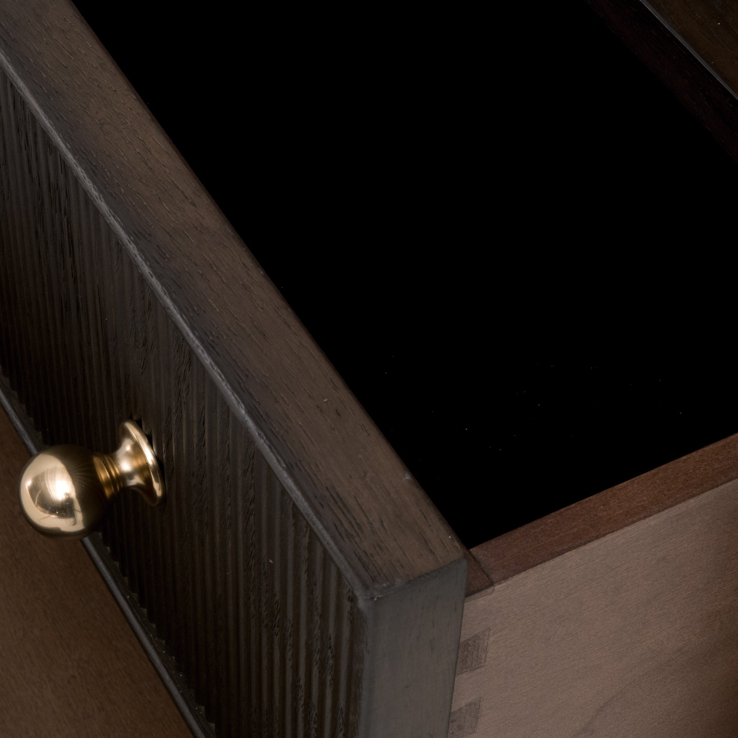 Highland Open Shelf 2-Drawer Nightstand