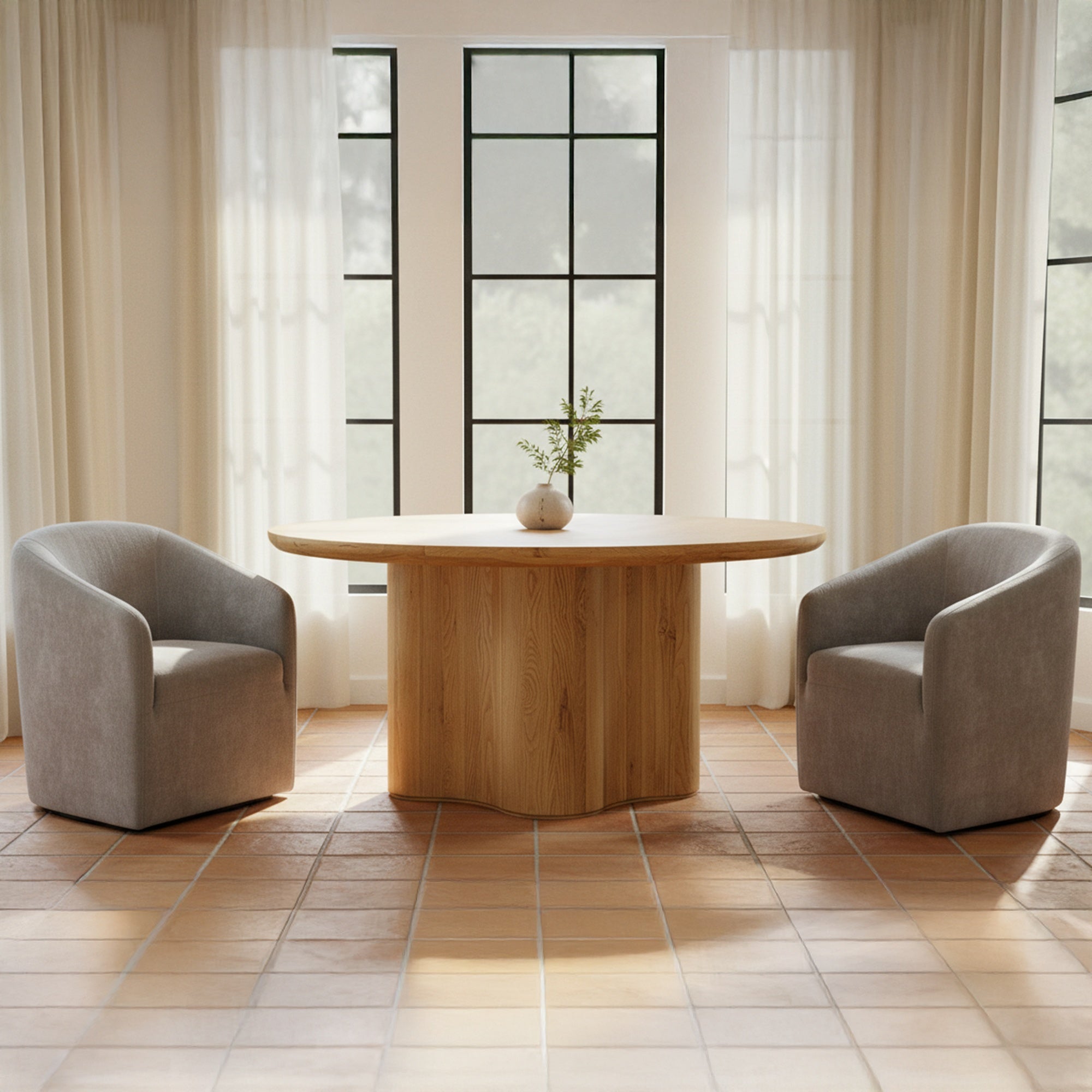 Sana Rolling Dining Chair