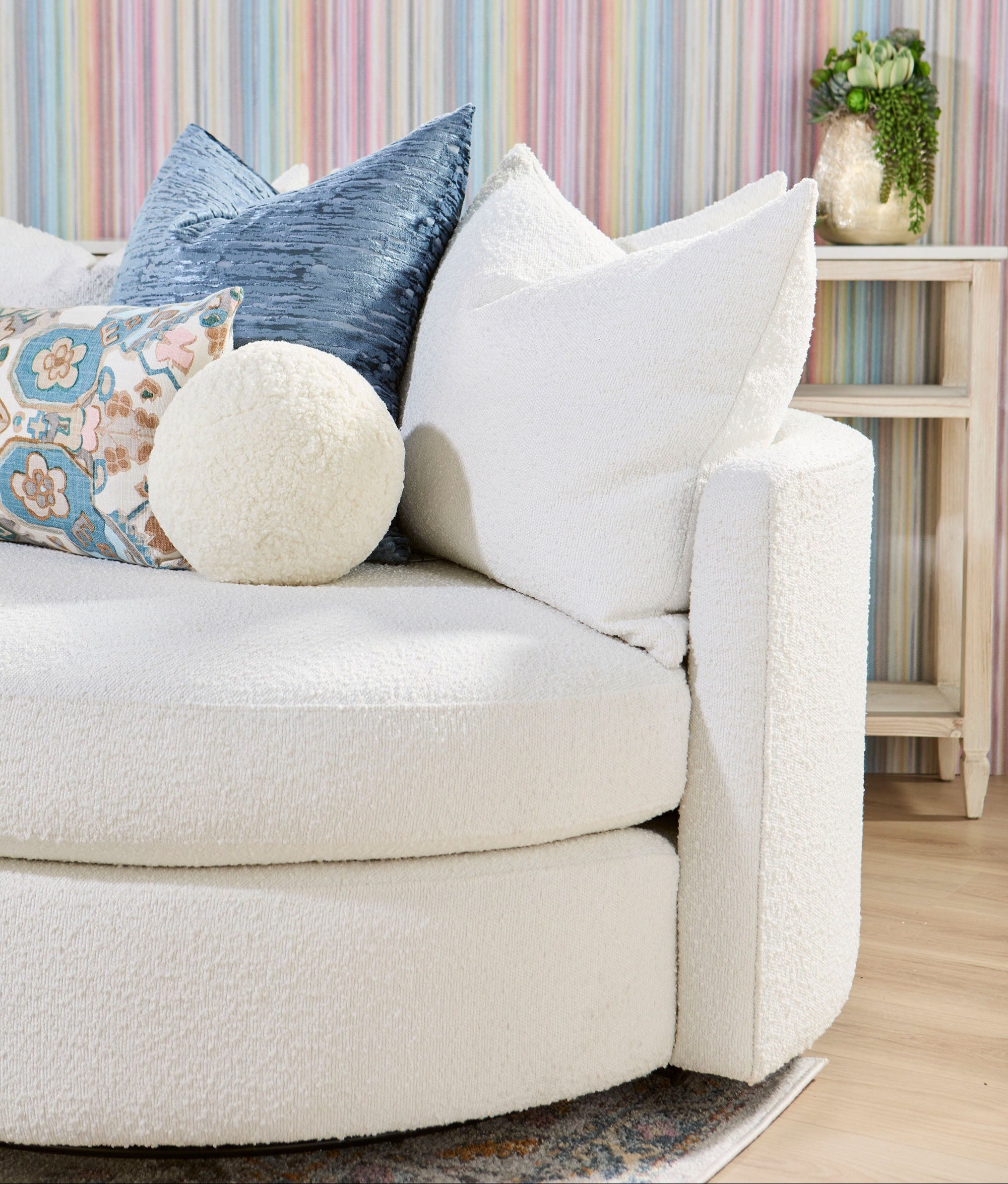 Lorna Swivel Sofa Chair-Chairs-StyleMeGHD