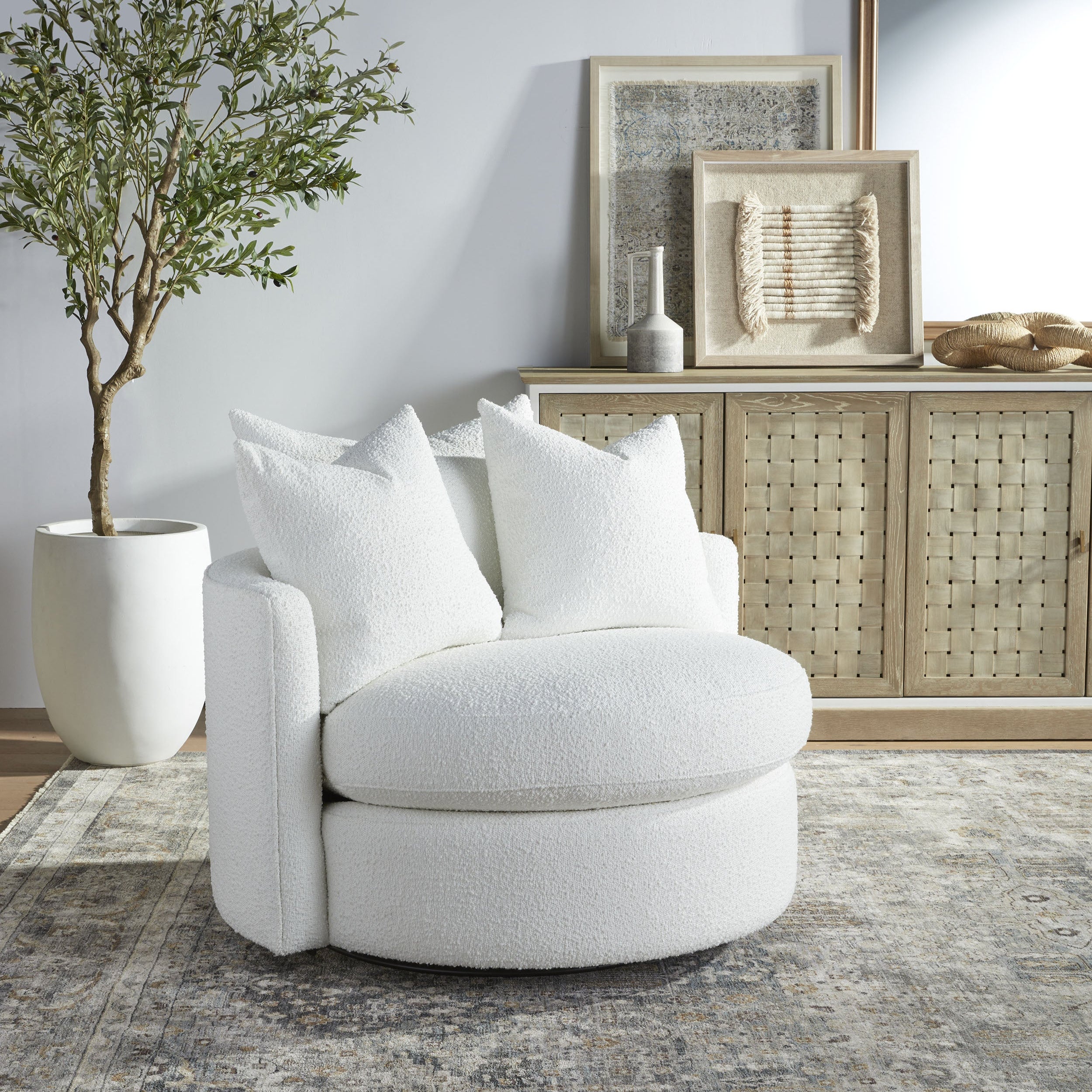 Lorna Swivel Sofa Chair-Chairs-StyleMeGHD