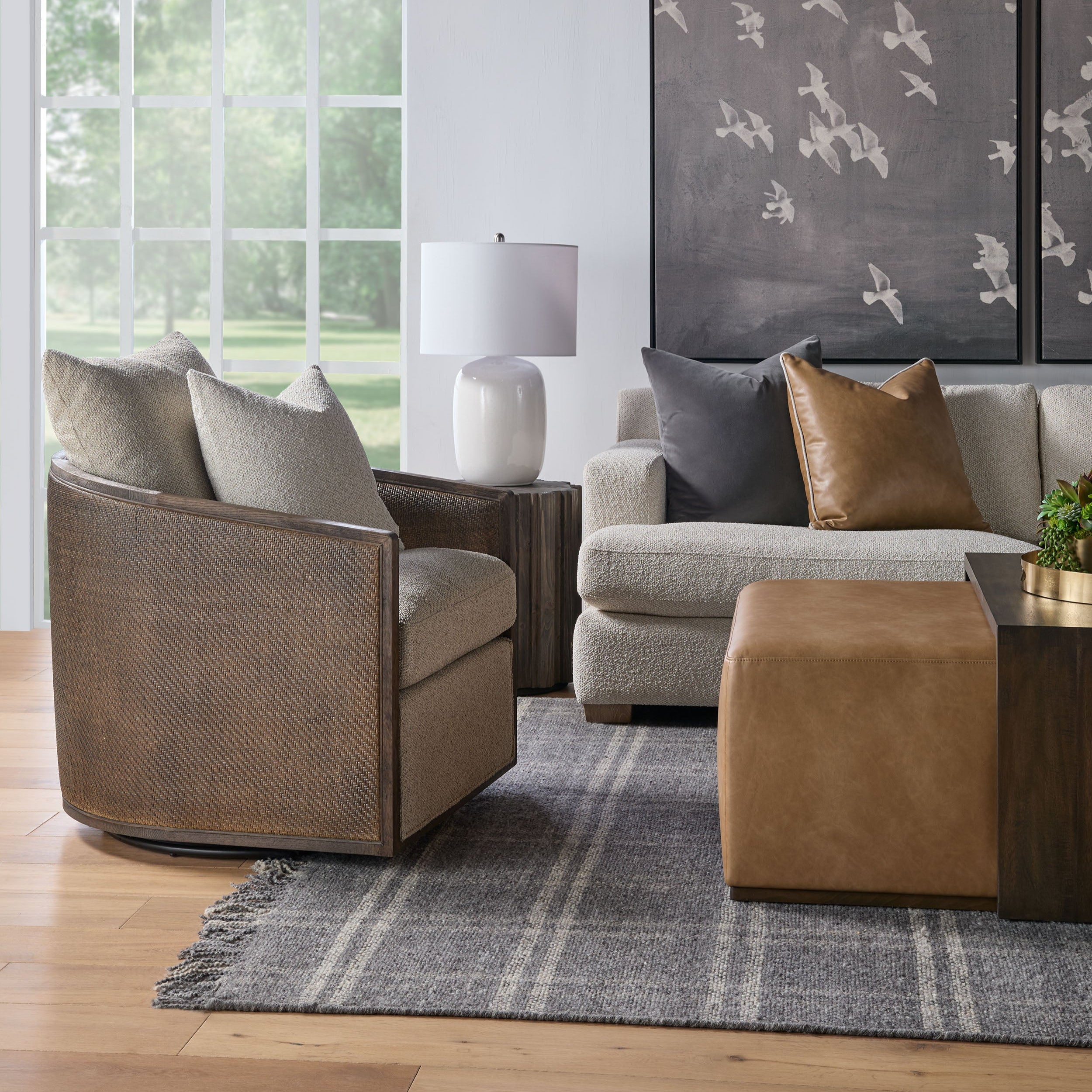 Macie Swivel Club Chair