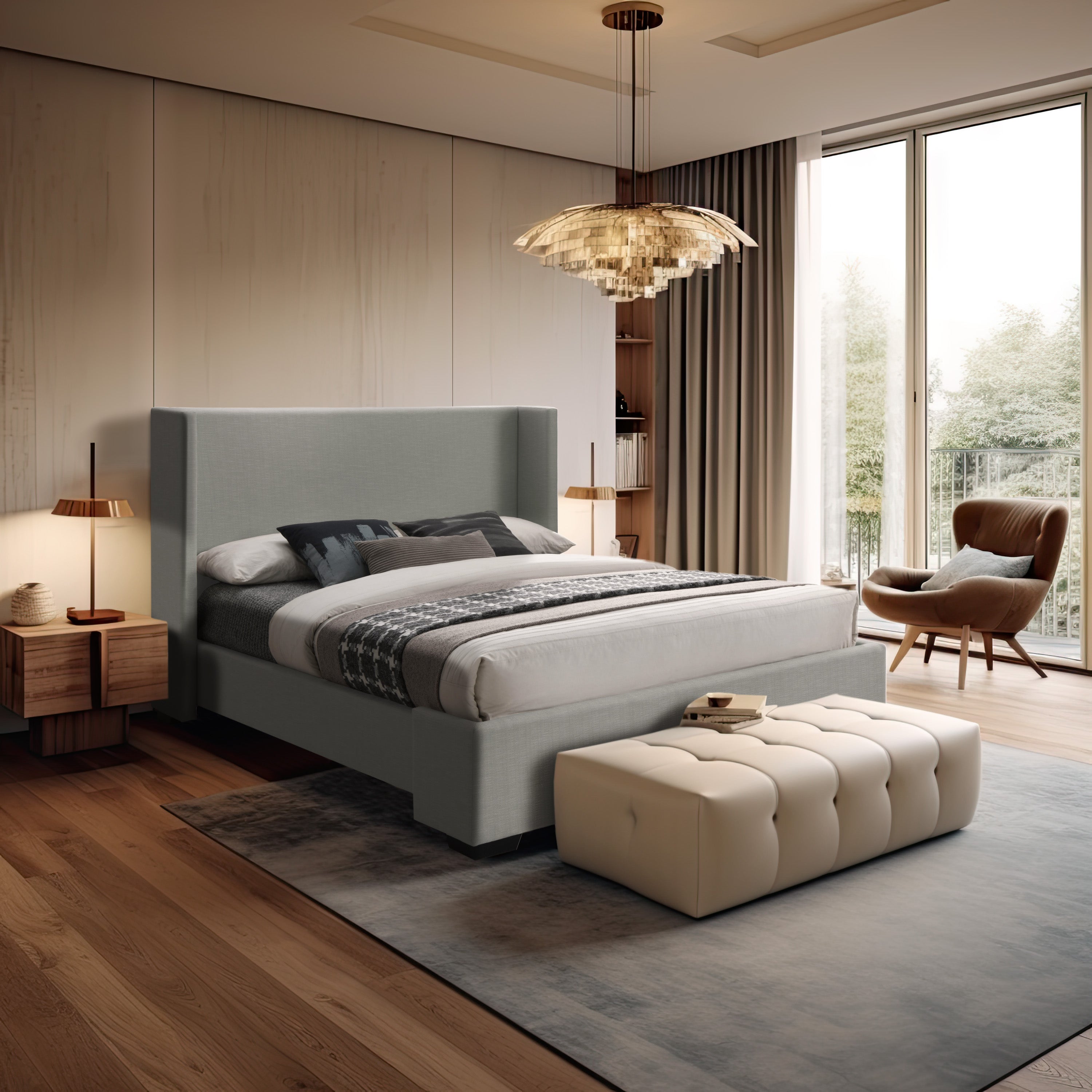Oxford Linen Bed