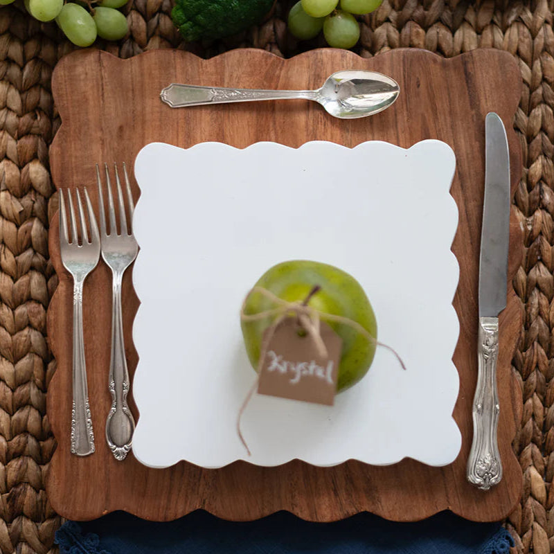 Square Scalloped Board Duo