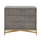 Strand Shagreen 3-Drawer Nightstand