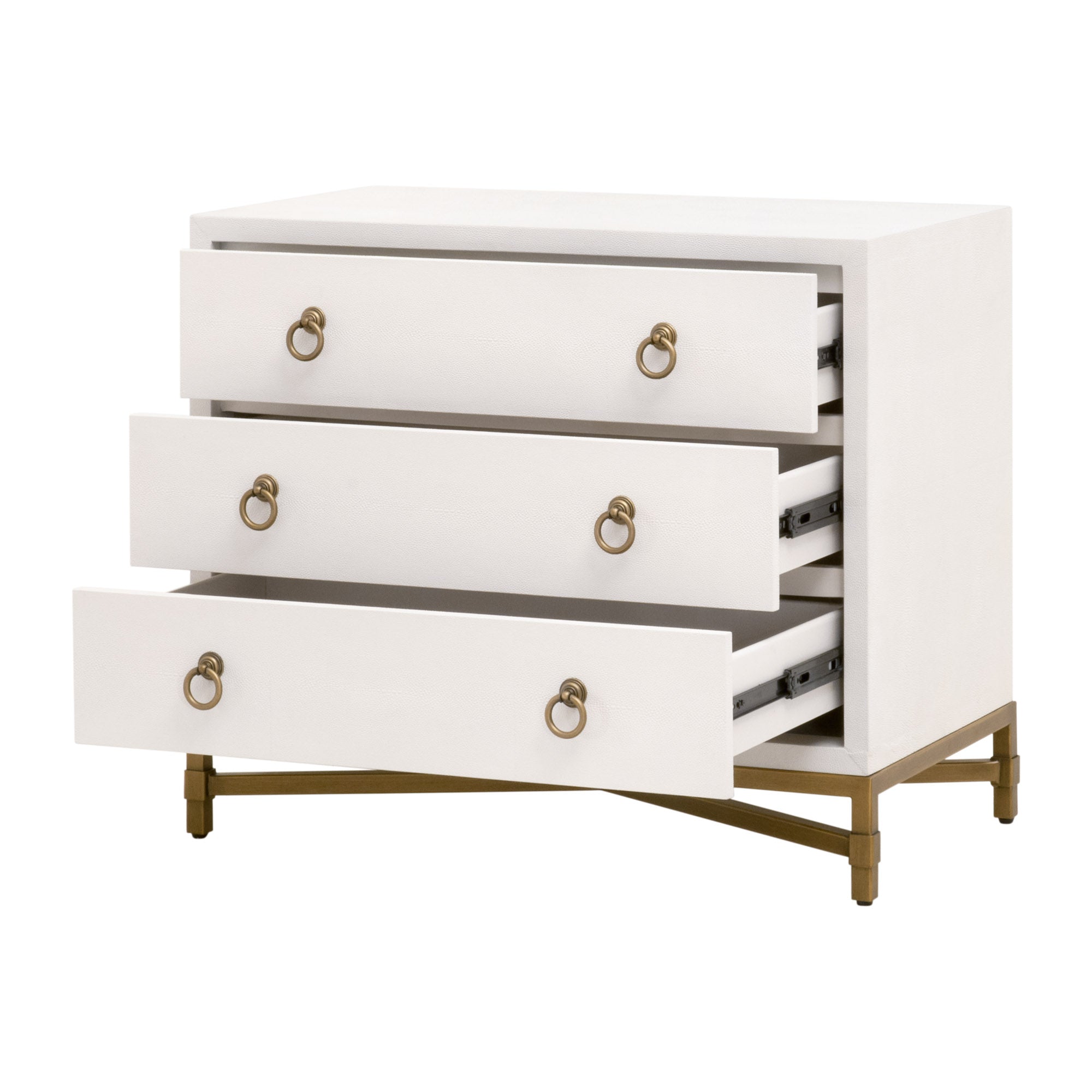 Strand Shagreen 3-Drawer Nightstand