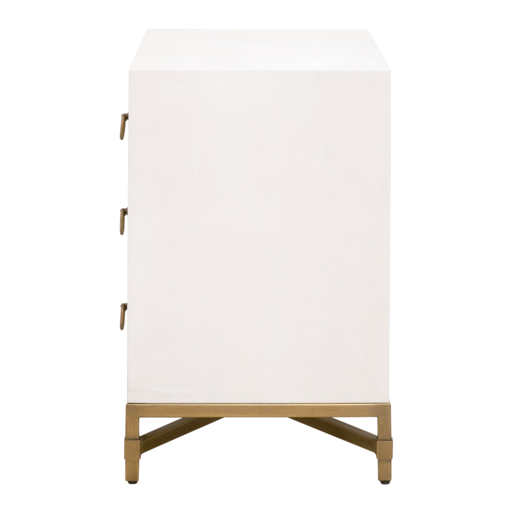 Strand Shagreen 3-Drawer Nightstand-Nightstands-StyleMeGHD