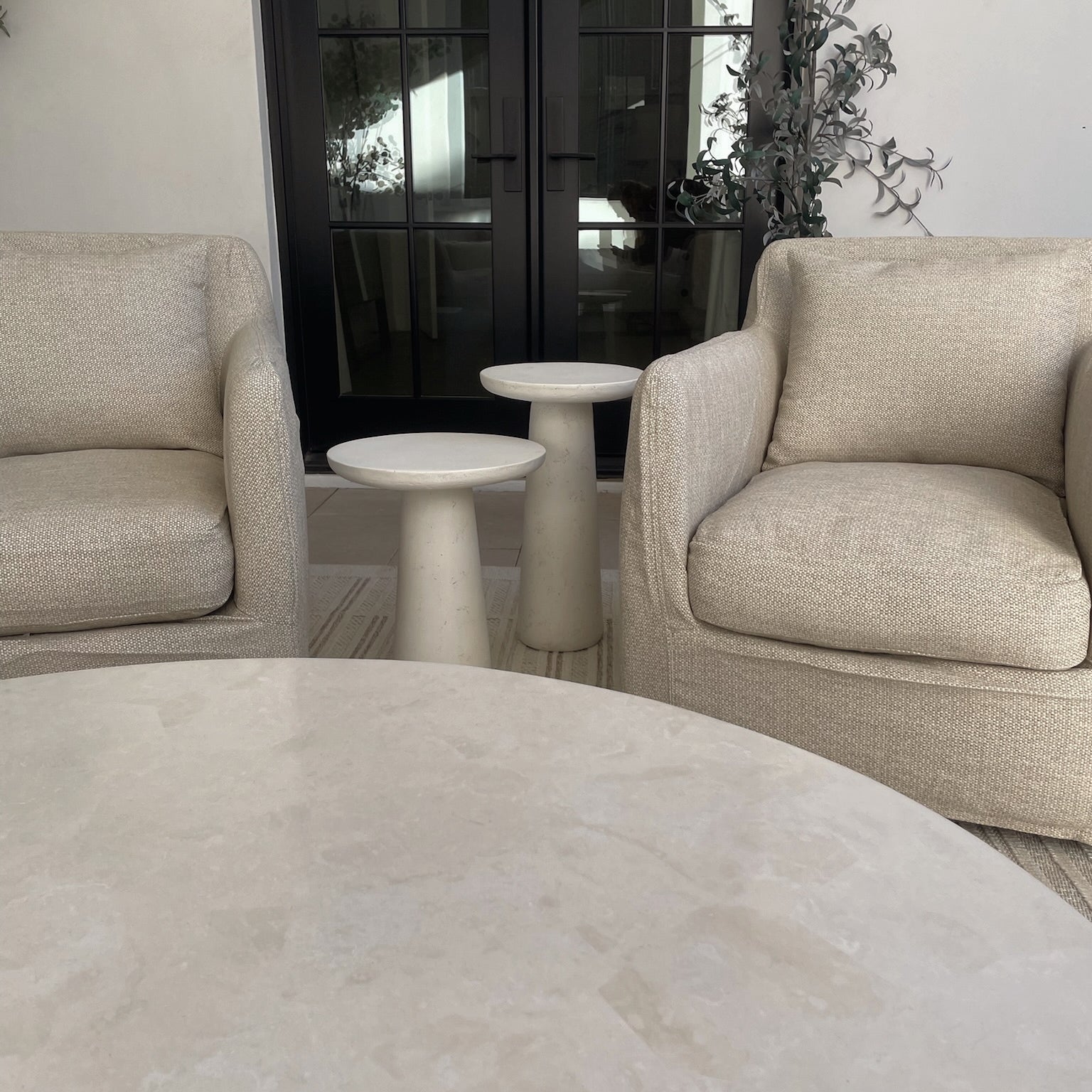 concrete outdoor tables