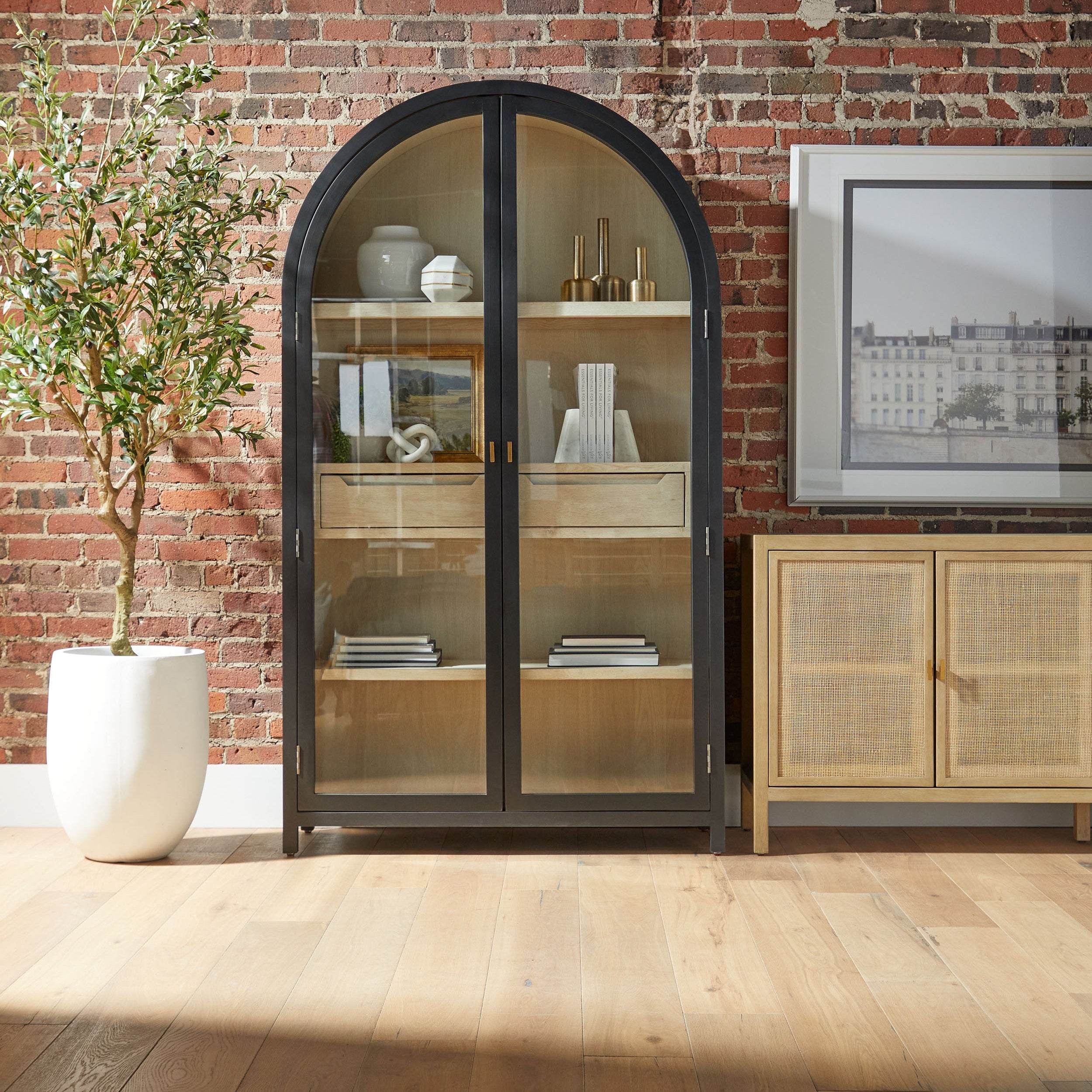 Tristan Display Cabinet-Cabinets + Bookshelves-StyleMeGHD