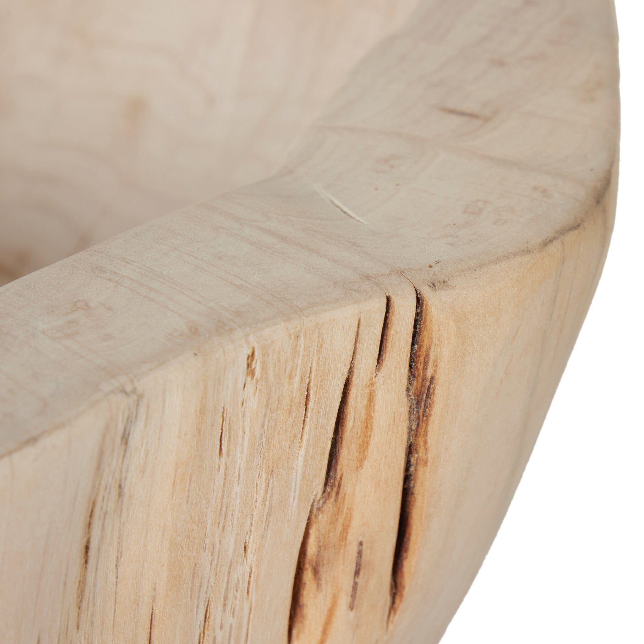 Reclaimed Wood Bowl, Ivory