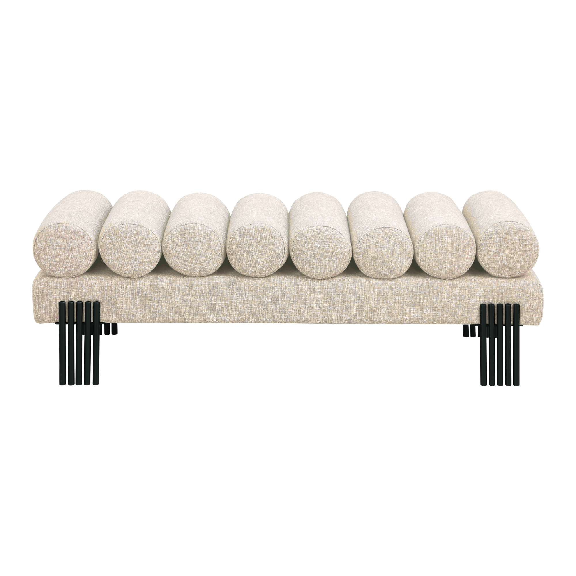 Akela Linen Upholstered Bench