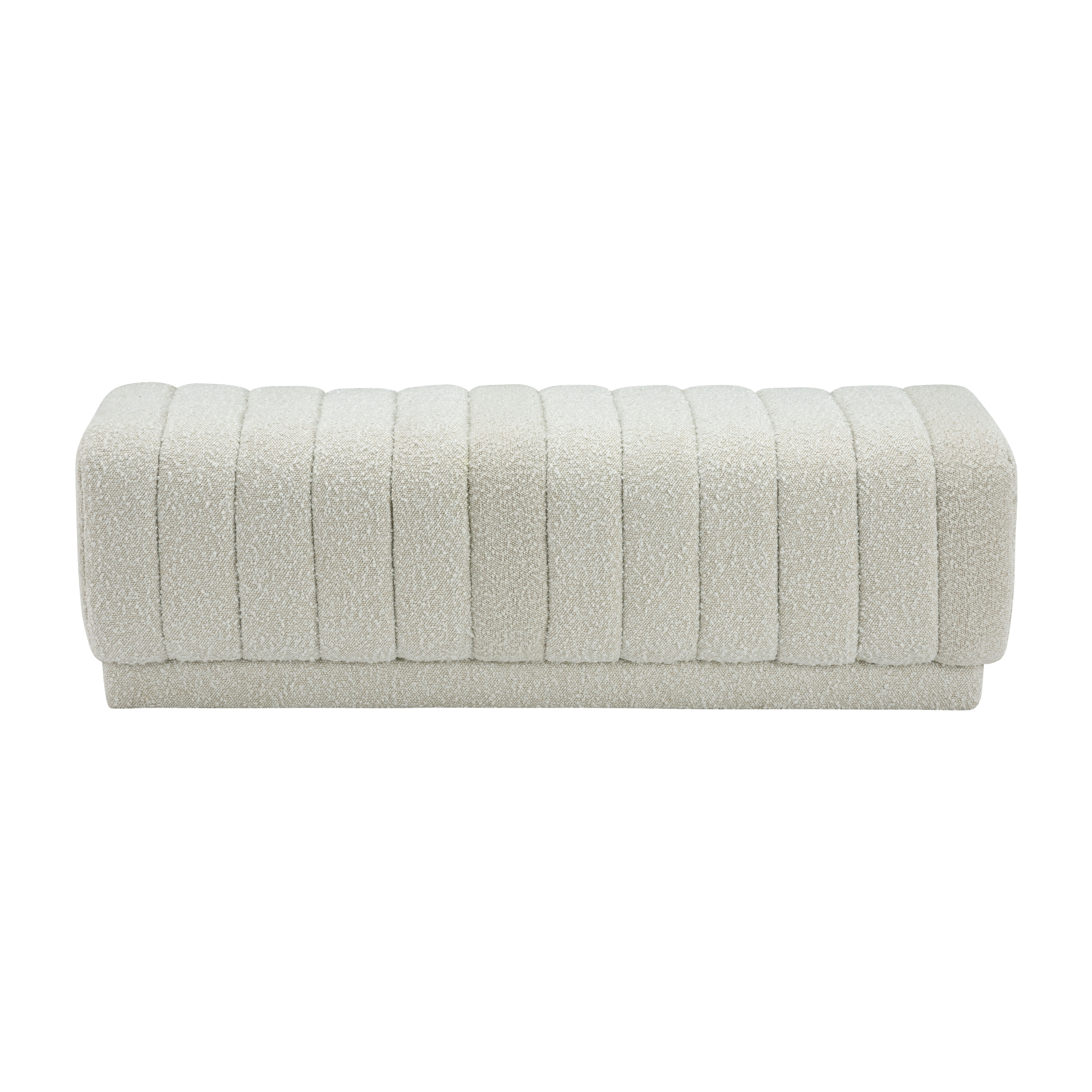 Harlow Boucle Upholstered Bench-StyleMeGHD