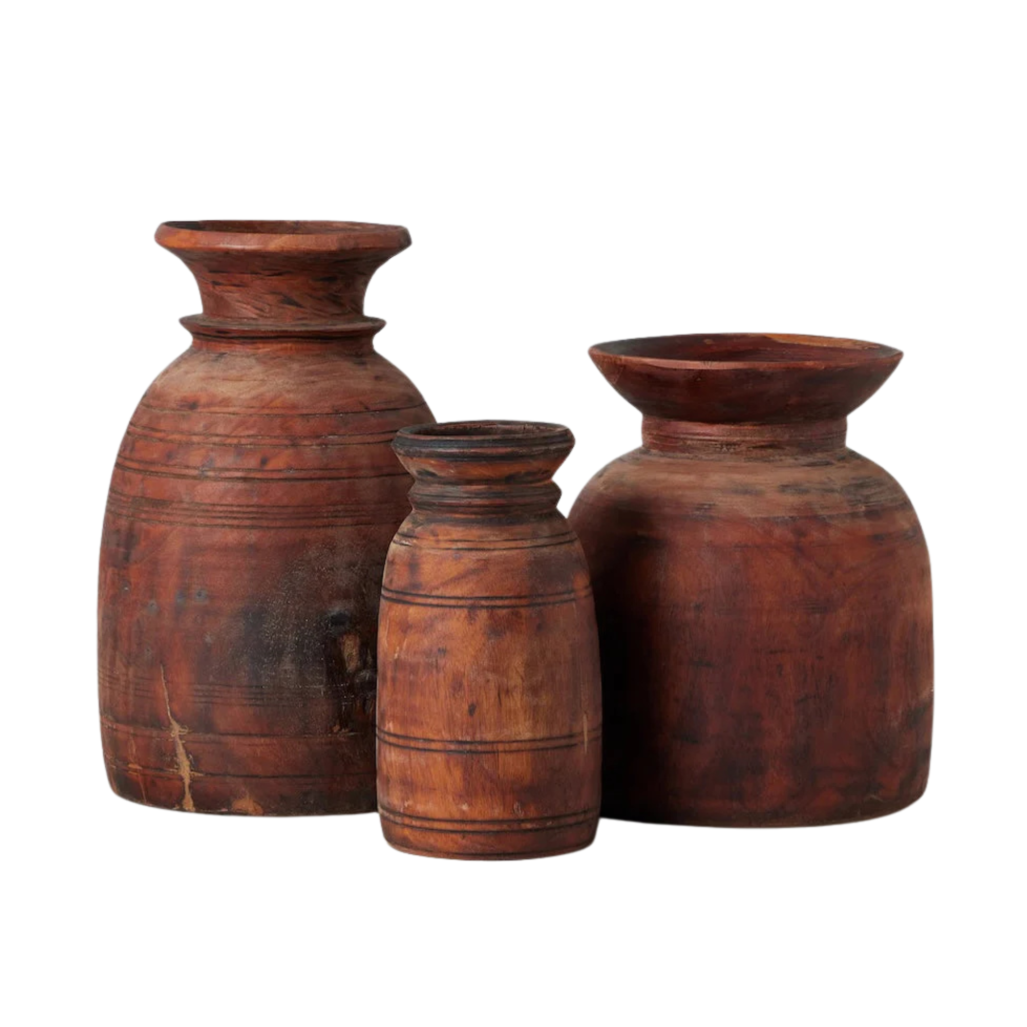 Valora Vintage Wood Vase