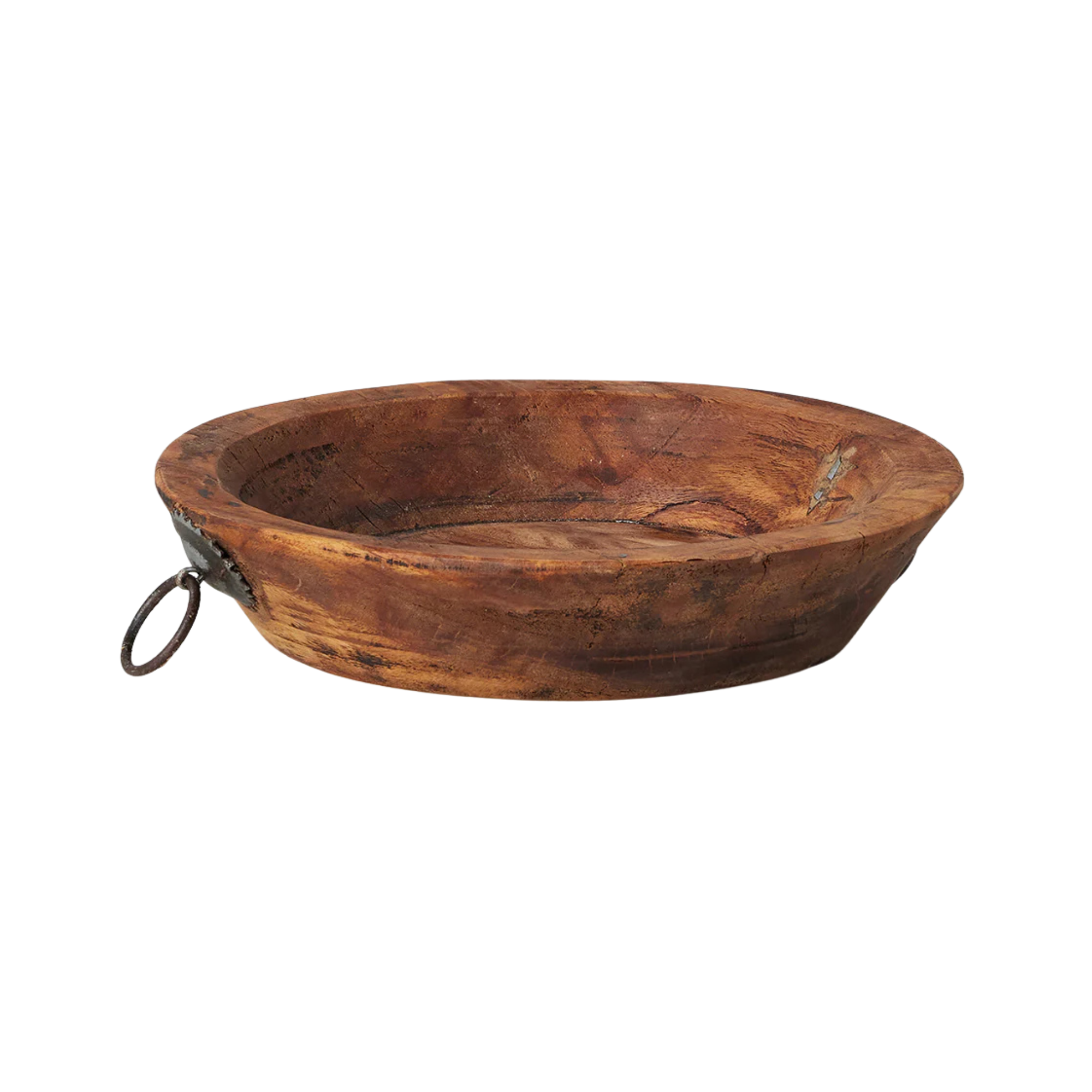 Aura Small Vintage Wood Bowl