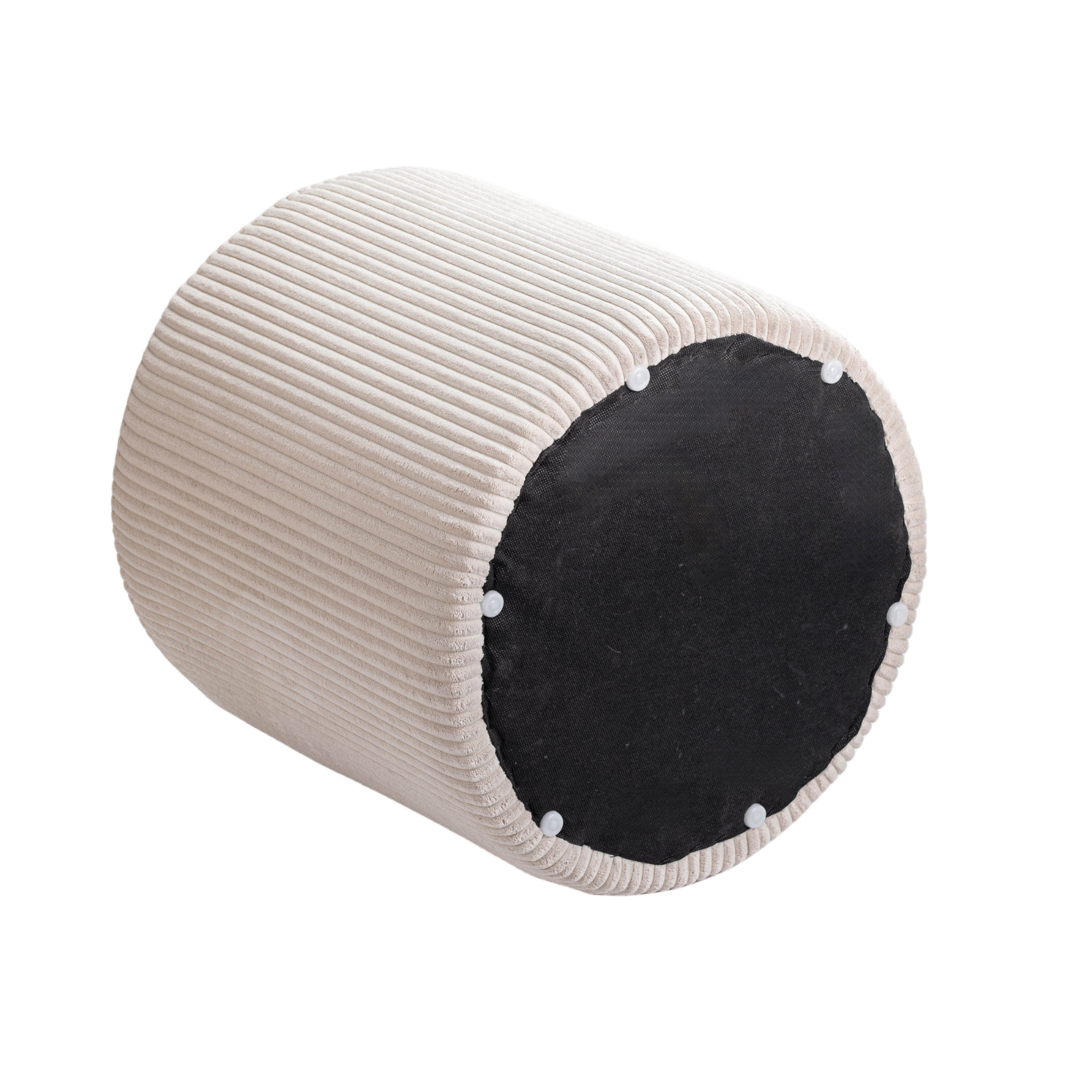 Royle Round Microsuede Stool