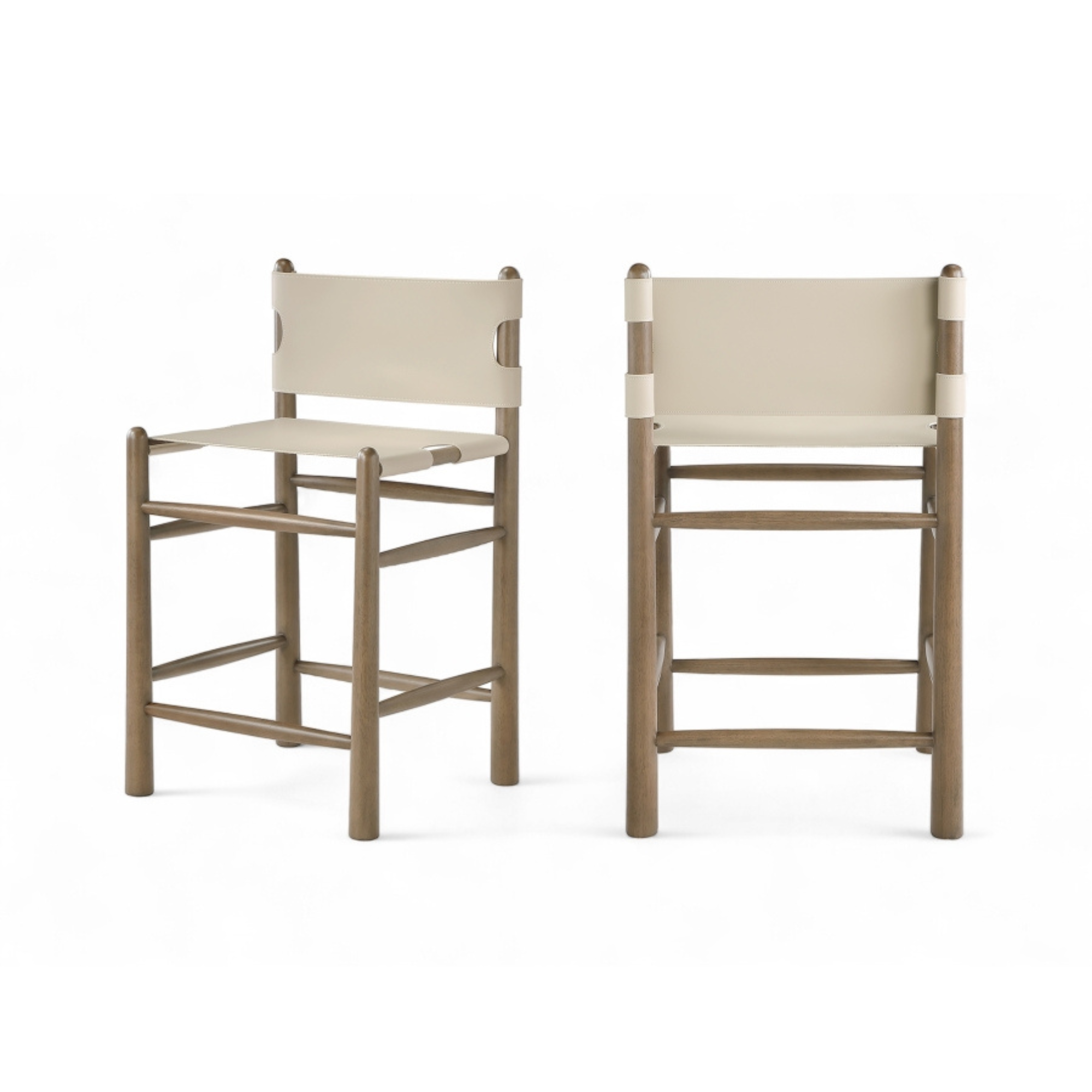 Alma Leather Counter Stool-Bar + Counter Stools-StyleMeGHD