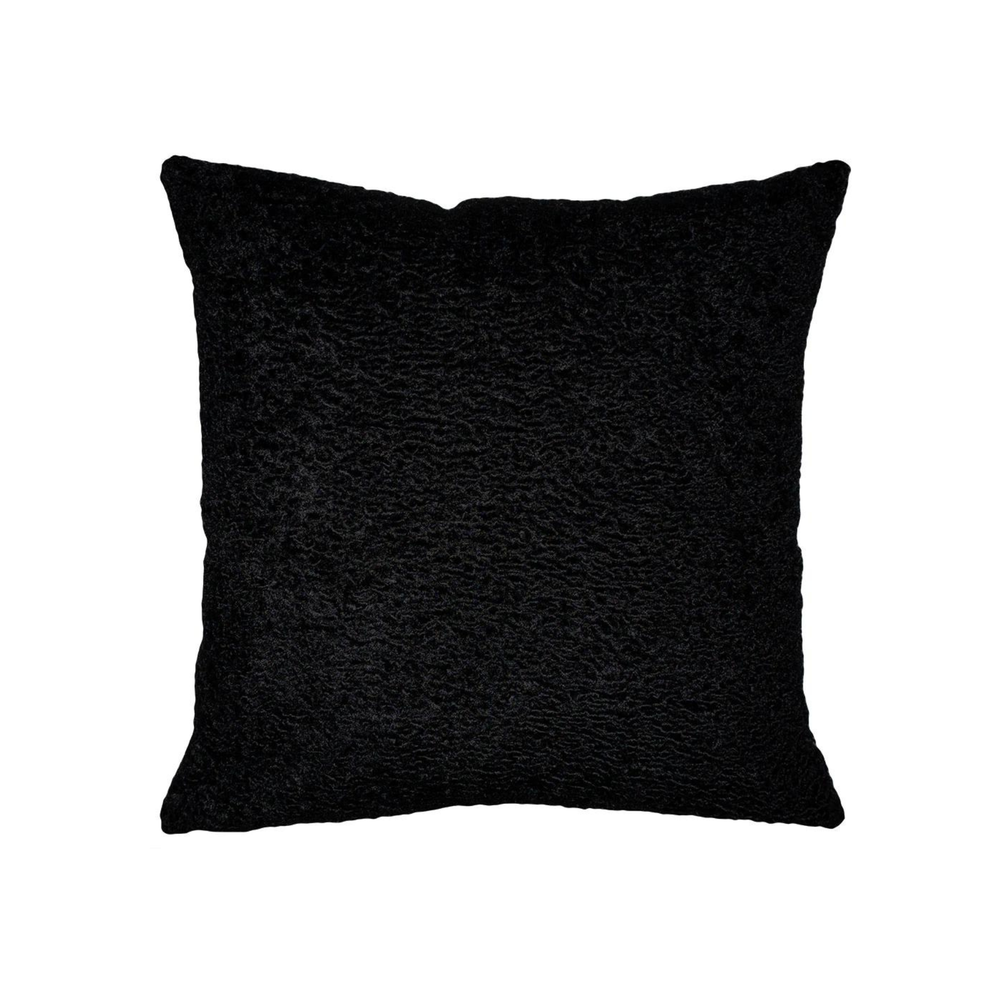 Sheepskin Black Pillow