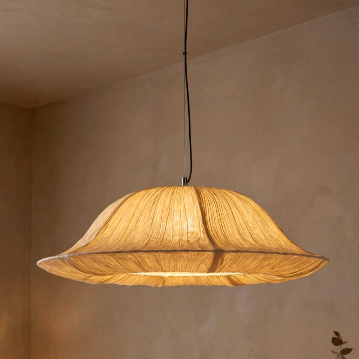 woven pendant light