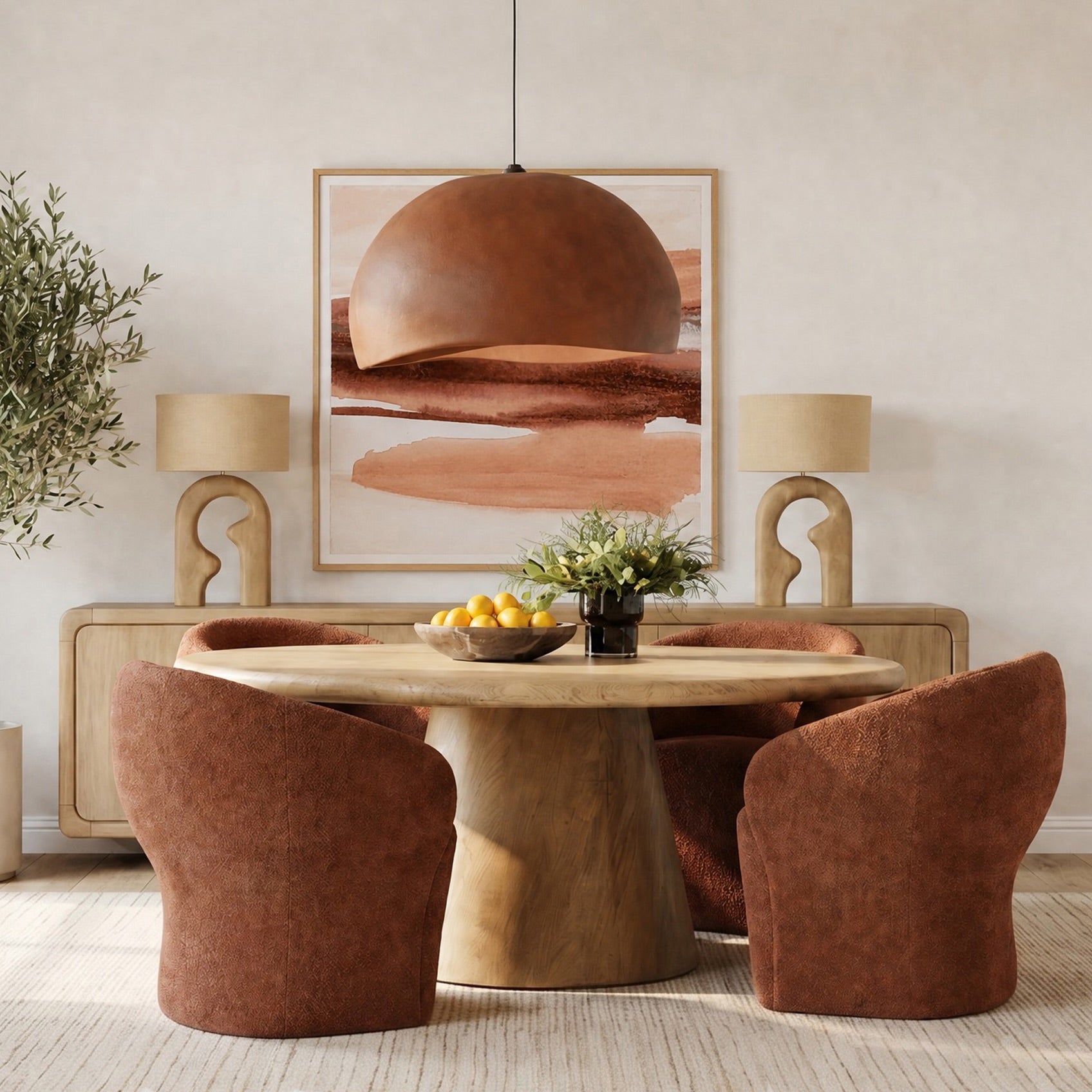 Maca Round Dining Table