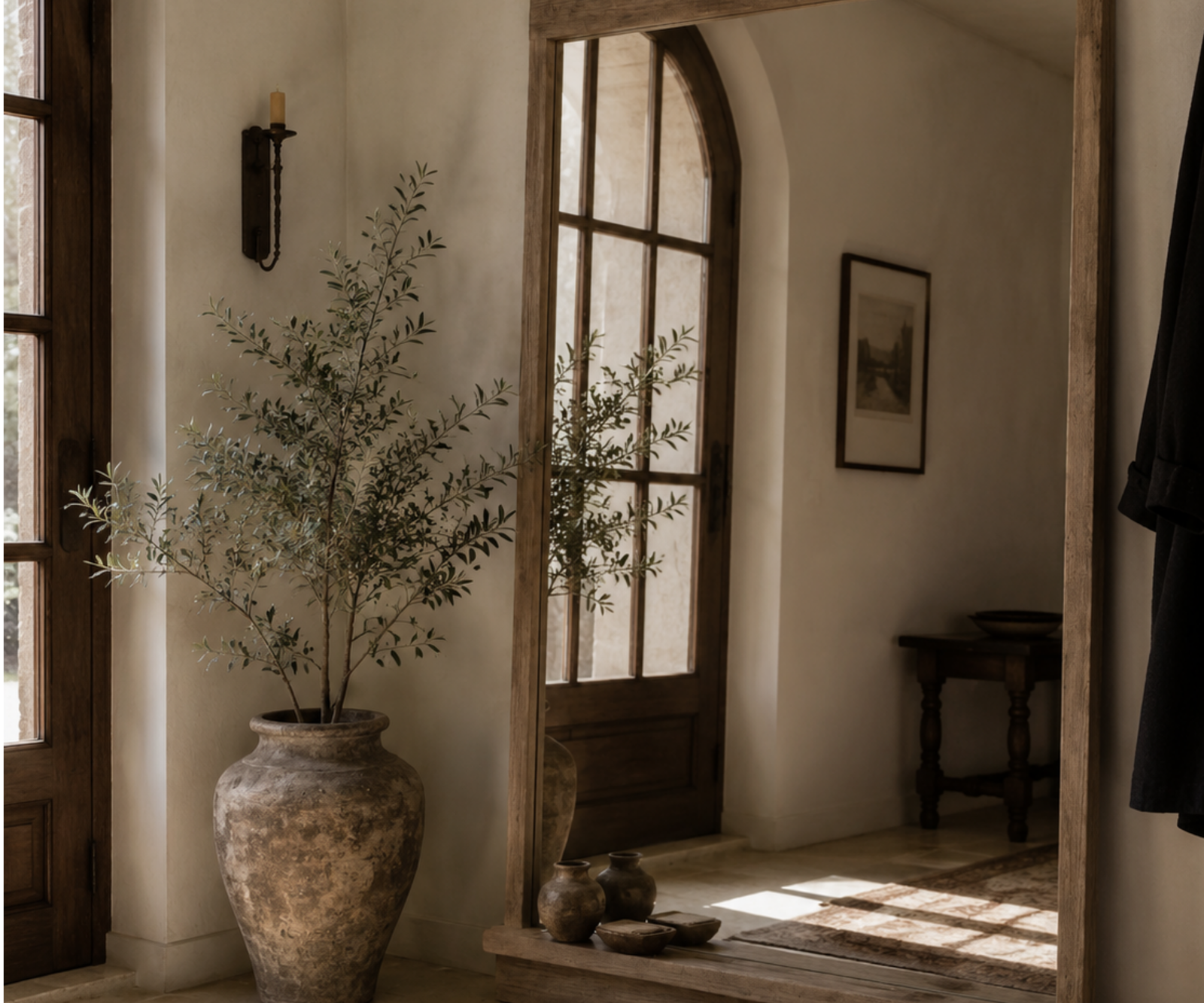 wabi sabi floor mirror