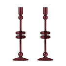 Althea Glass Candlestick, Set of 2