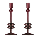 Althea Glass Candlestick, Set of 2