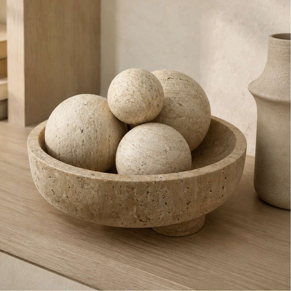 Travertine Sphere