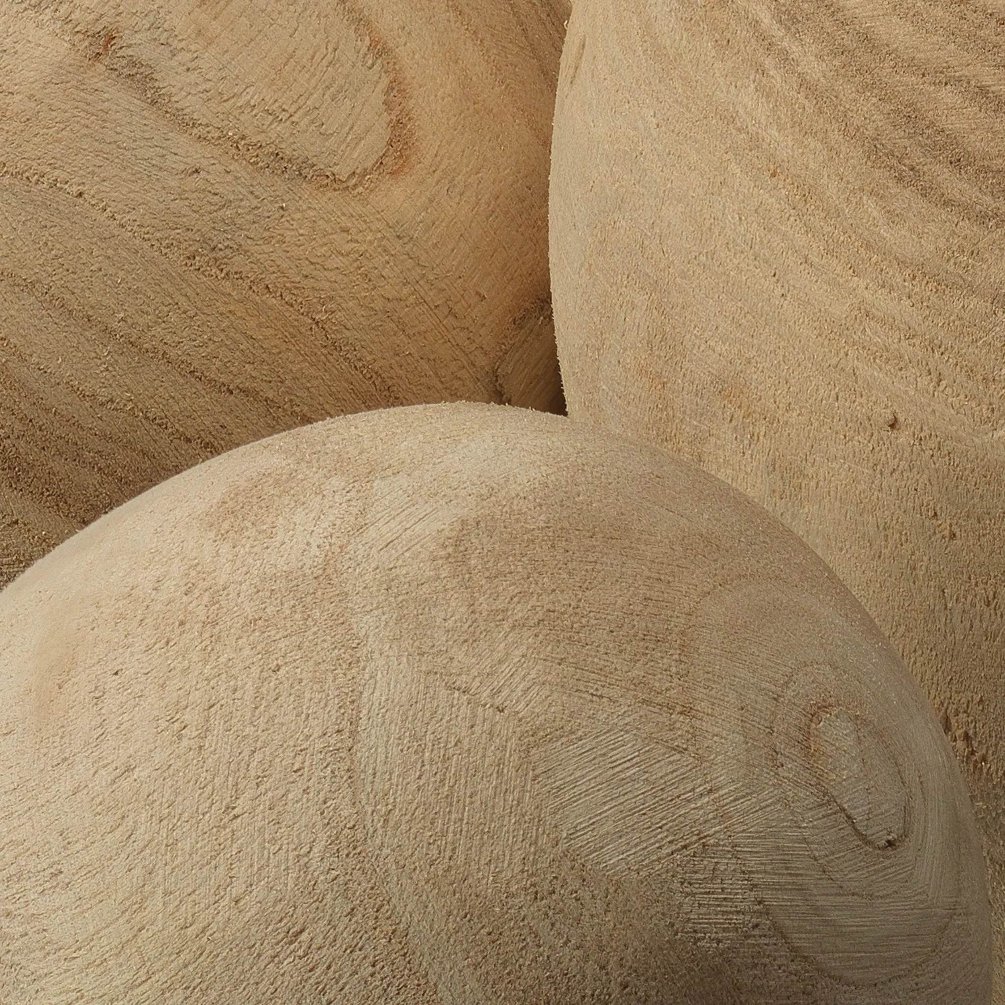 Zeke Natural Wood Balls, Set of 3