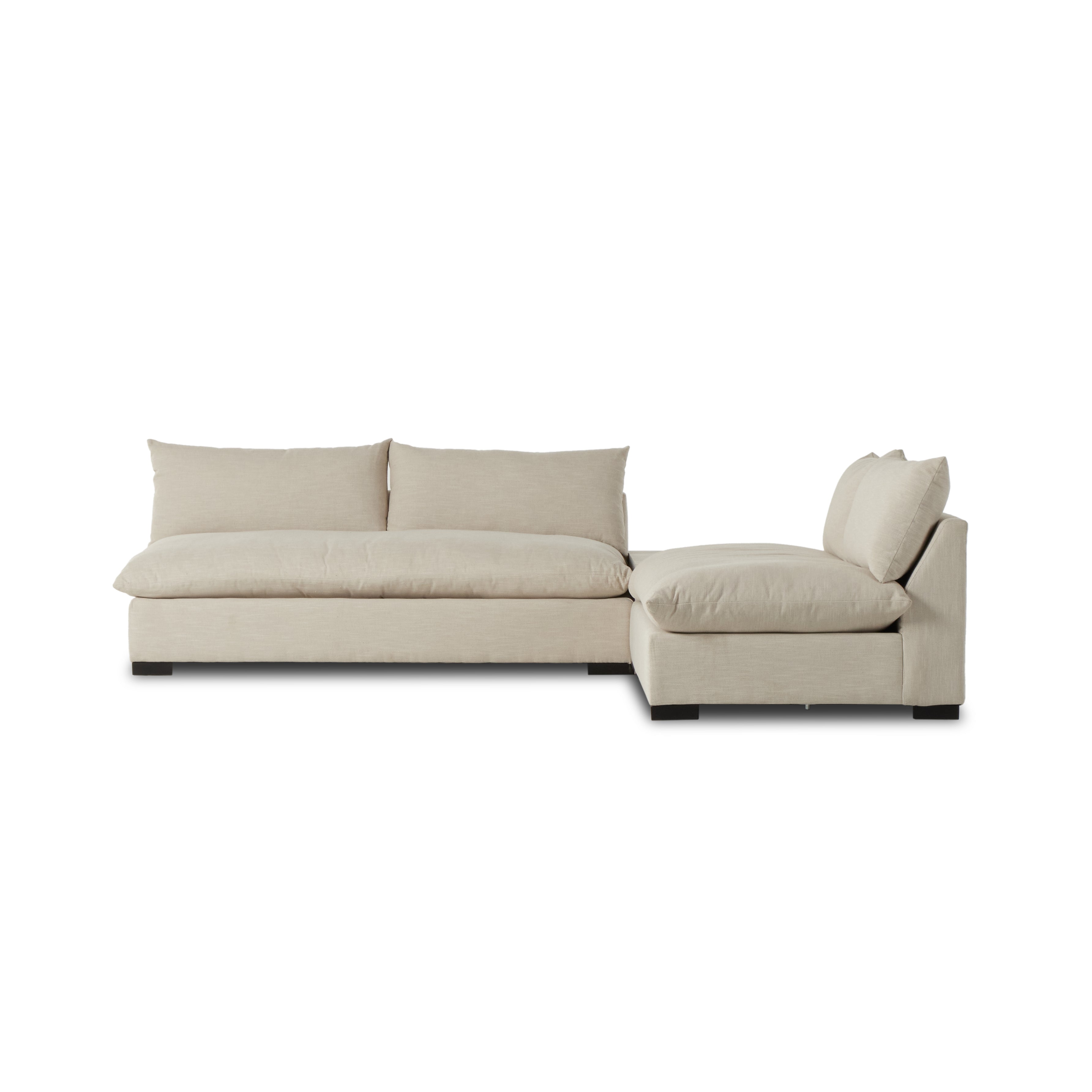 Grant 2-piece Sectional W/ Corner Table - StyleMeGHD - 